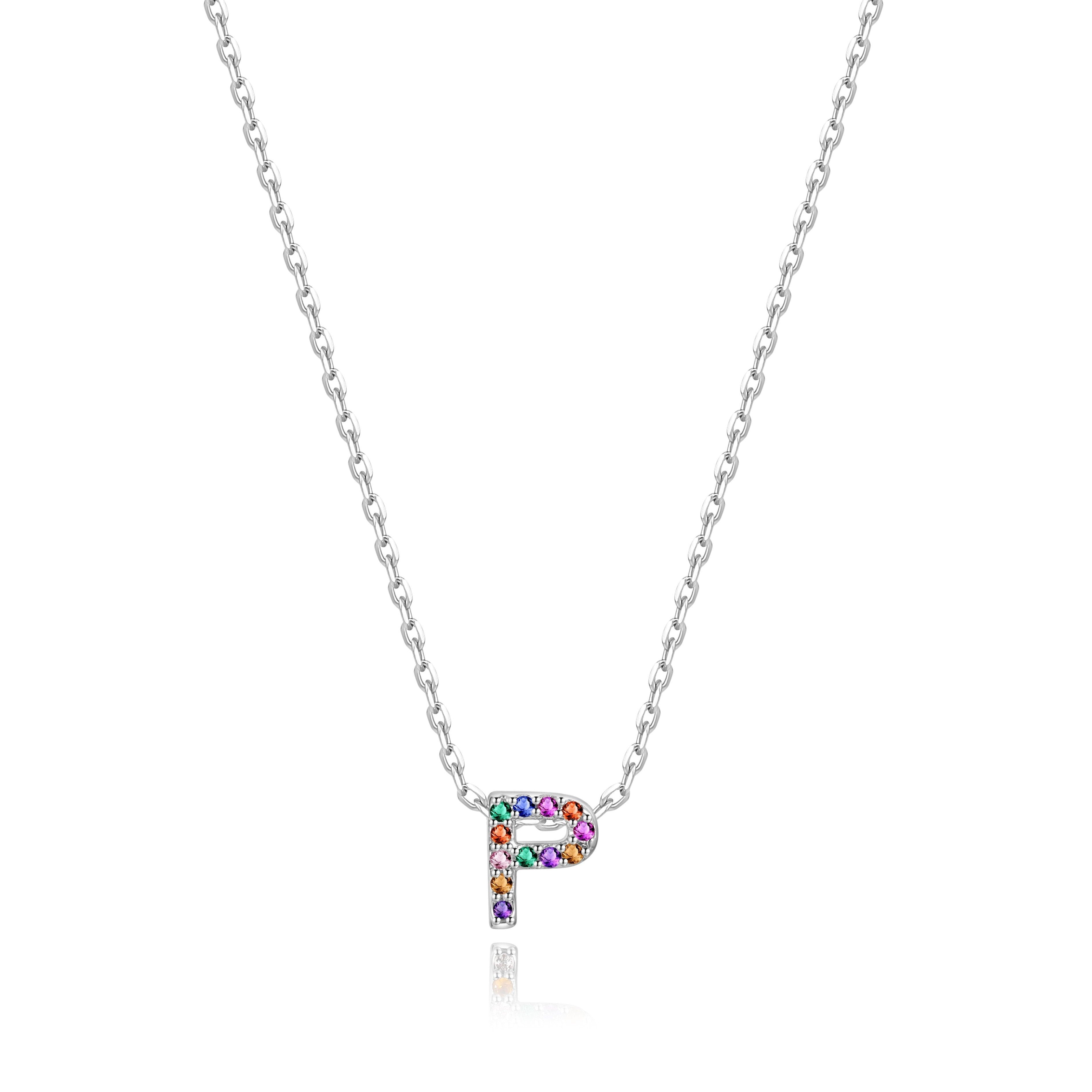 Collier "Shiny Initiale" ~ Argent Sterling