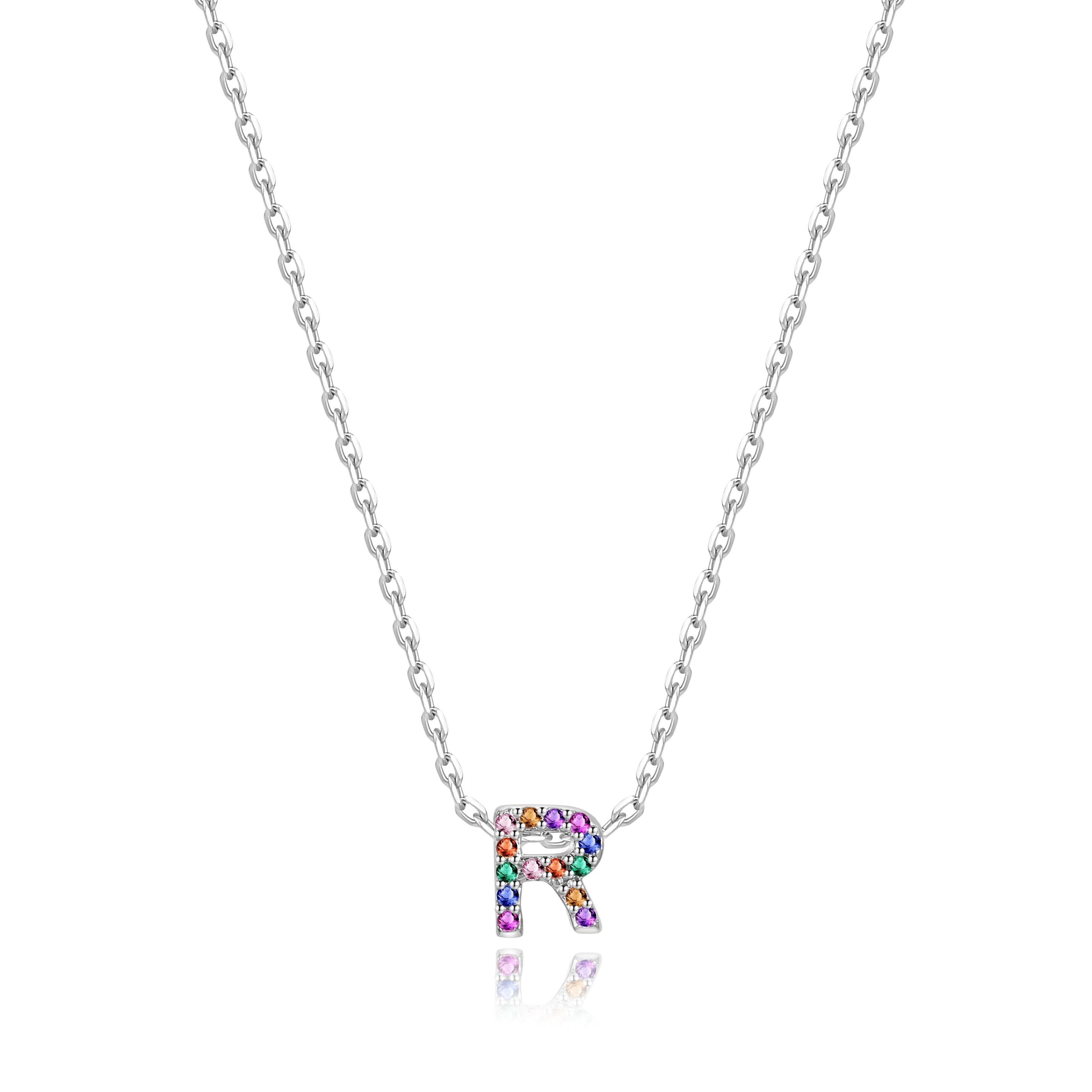 Collier "Shiny Initiale" ~ Argent Sterling