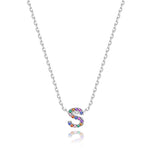 Charger l&#39;image dans la galerie, Collier &quot;Shiny Initiale&quot; ~ Argent Sterling
