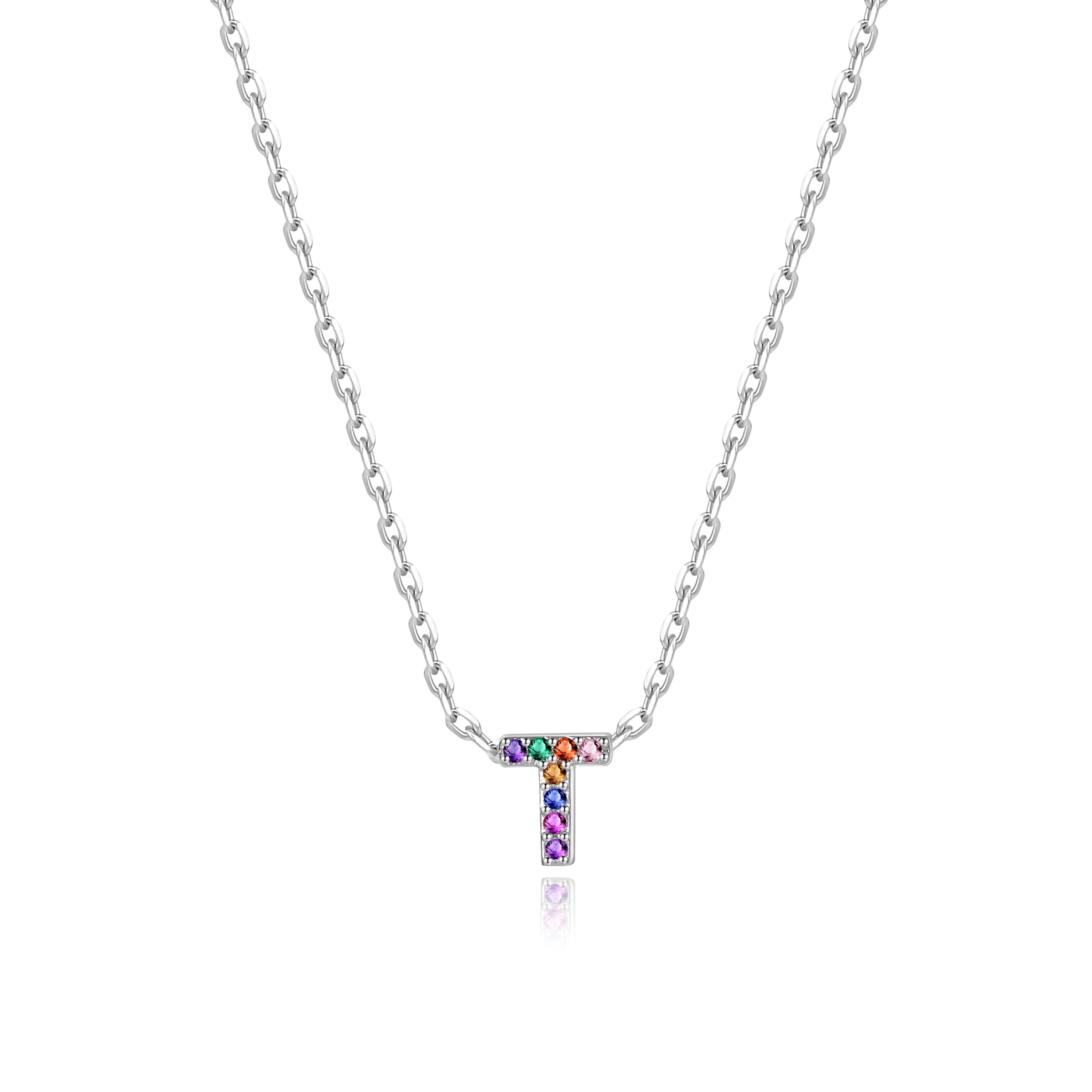 Collier "Shiny Initiale" ~ Argent Sterling