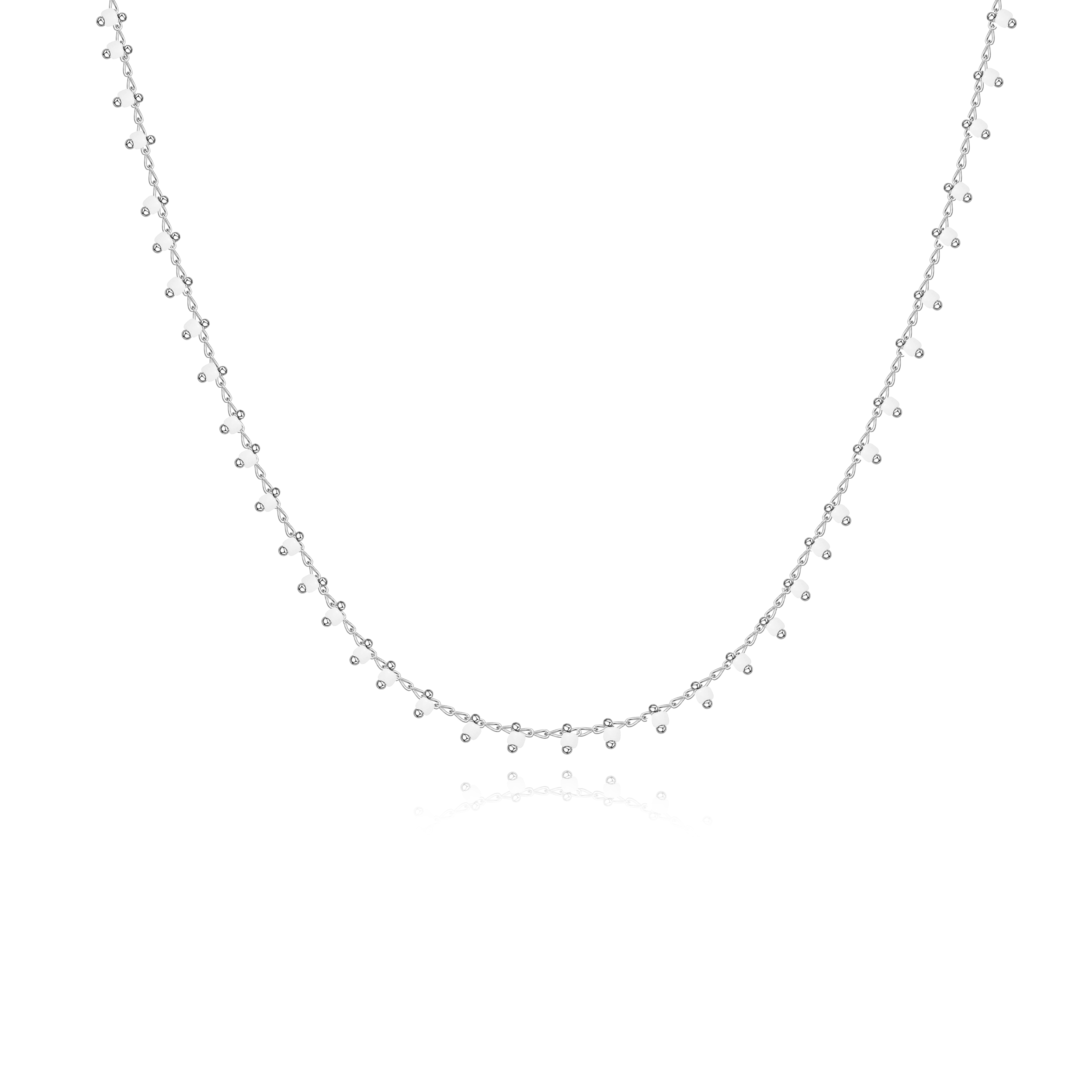 Collier "White Night" ~ Or / Argent