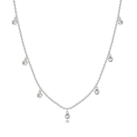 Collier "Cristal Élégant" ~ Or / Argent