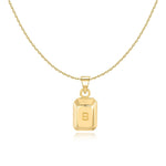 Charger l&#39;image dans la galerie, Collier &quot;Lingot Initiale&quot; ~ Argent Sterling
