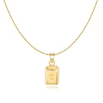 Charger l&#39;image dans la galerie, Collier &quot;Lingot Initiale&quot; ~ Argent Sterling
