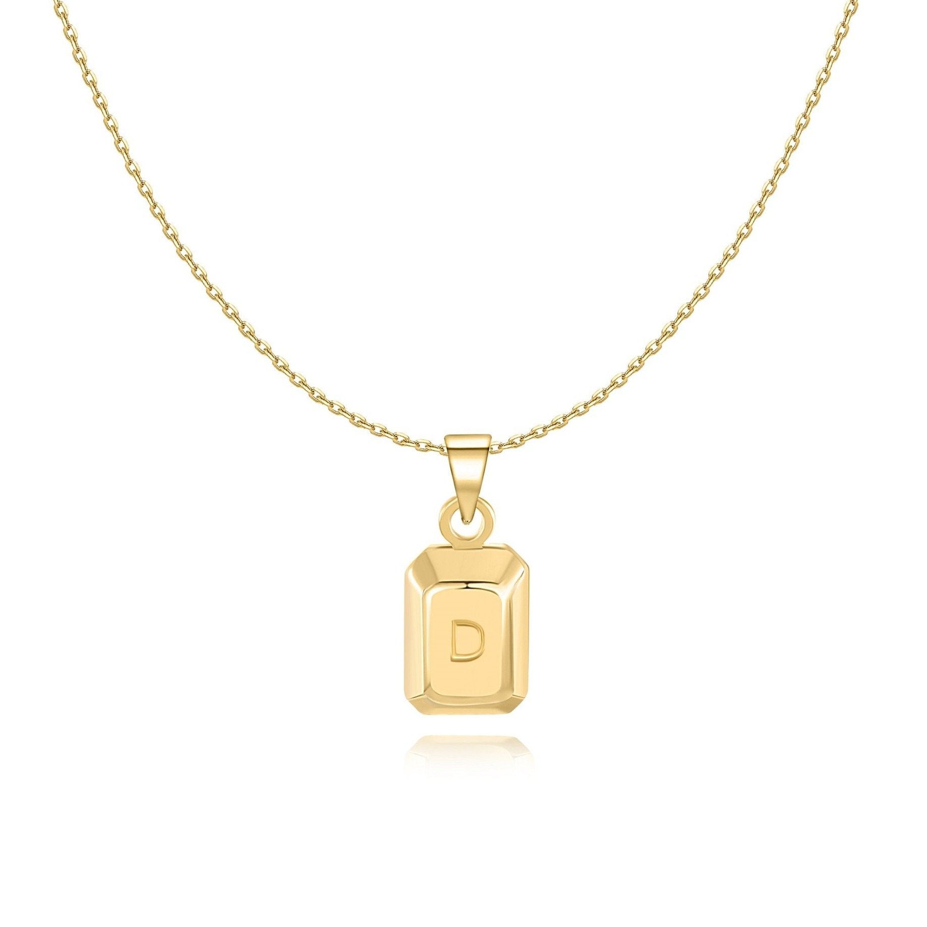 Collier "Lingot Initiale" ~ Argent Sterling