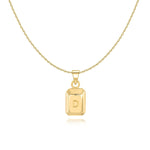 Charger l&#39;image dans la galerie, Collier &quot;Lingot Initiale&quot; ~ Argent Sterling
