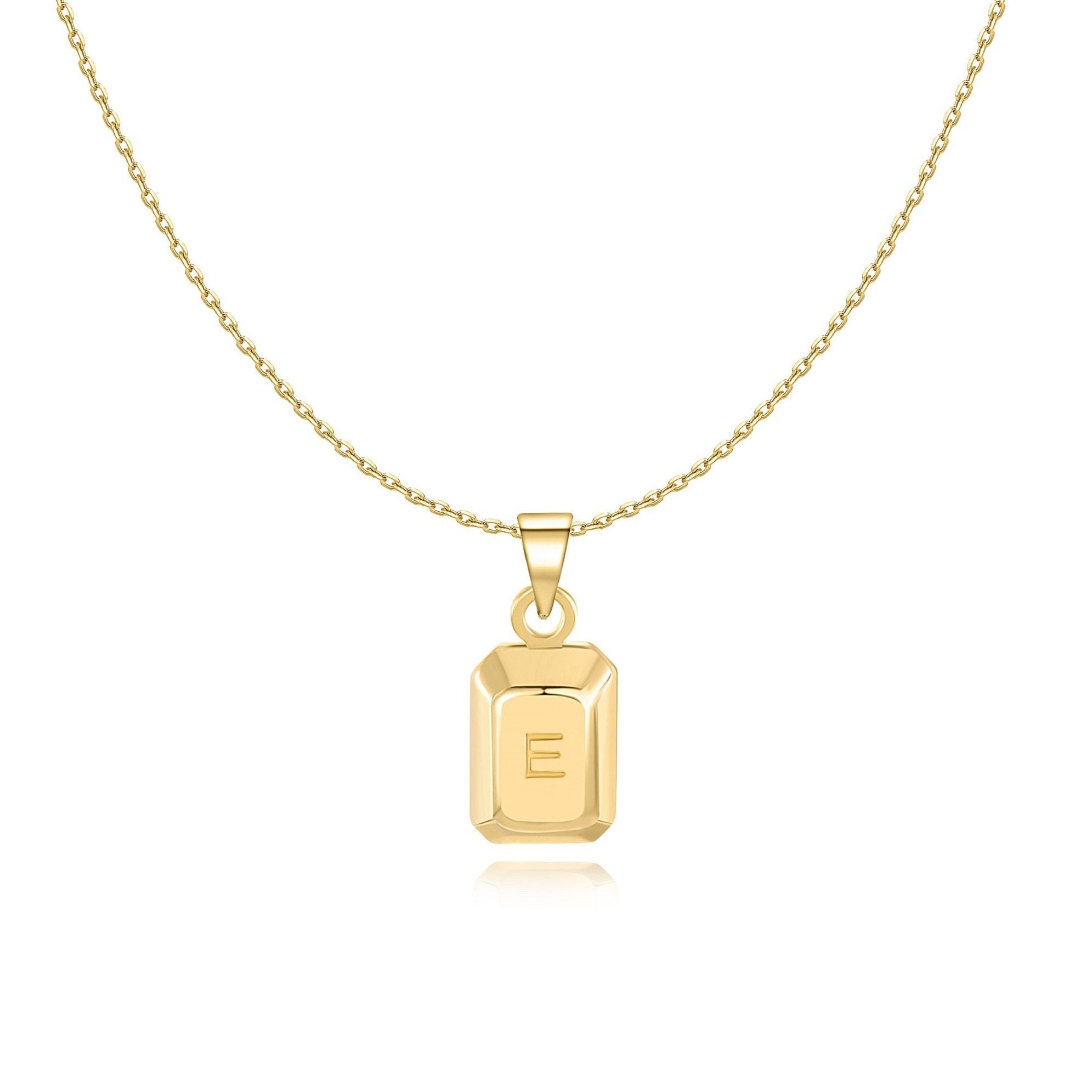 Collier "Lingot Initiale" ~ Argent Sterling