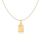 Charger l&#39;image dans la galerie, Collier &quot;Lingot Initiale&quot; ~ Argent Sterling
