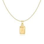 Charger l&#39;image dans la galerie, Collier &quot;Lingot Initiale&quot; ~ Argent Sterling
