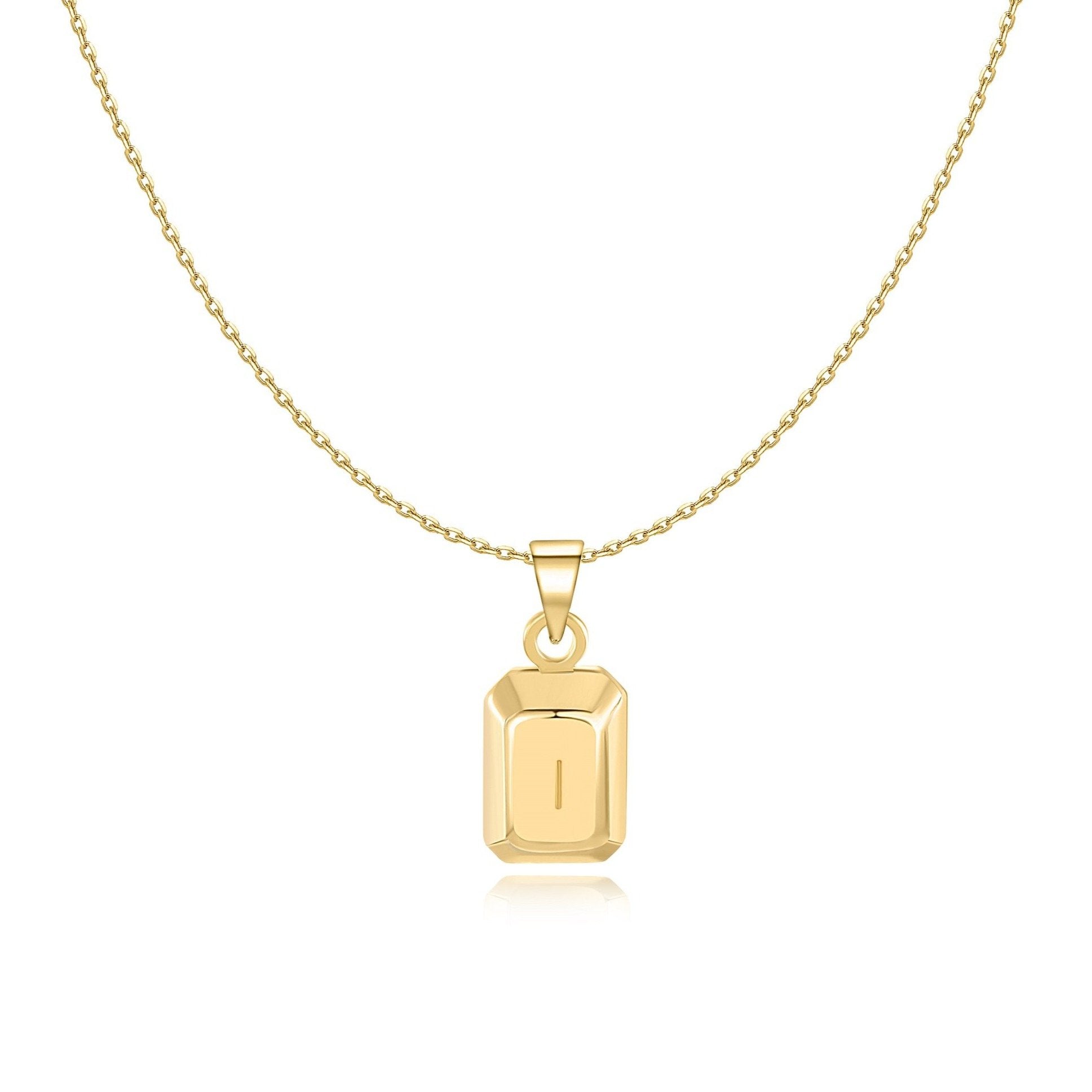 Collier "Lingot Initiale" ~ Argent Sterling