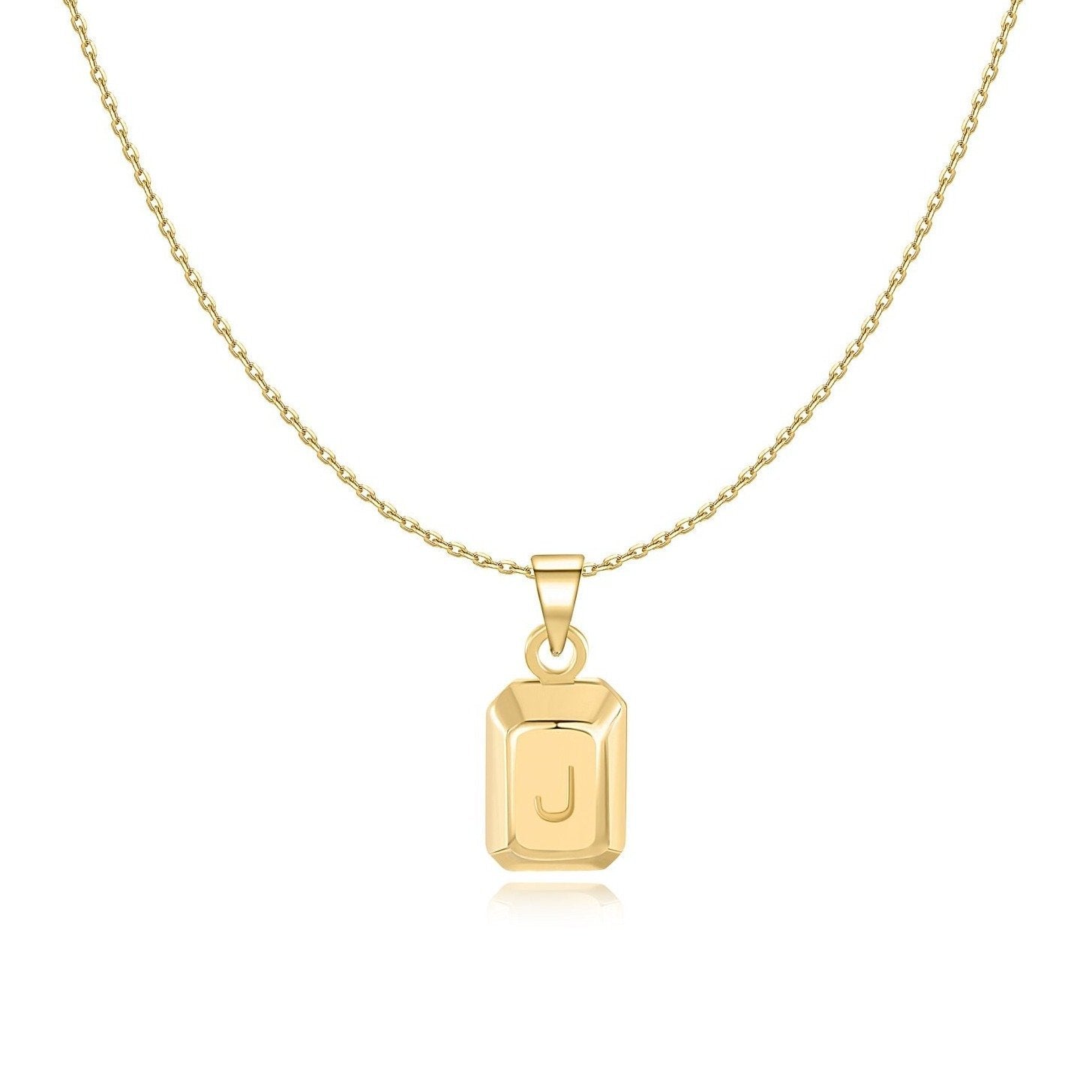 Collier "Lingot Initiale" ~ Argent Sterling