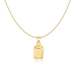 Charger l&#39;image dans la galerie, Collier &quot;Lingot Initiale&quot; ~ Argent Sterling
