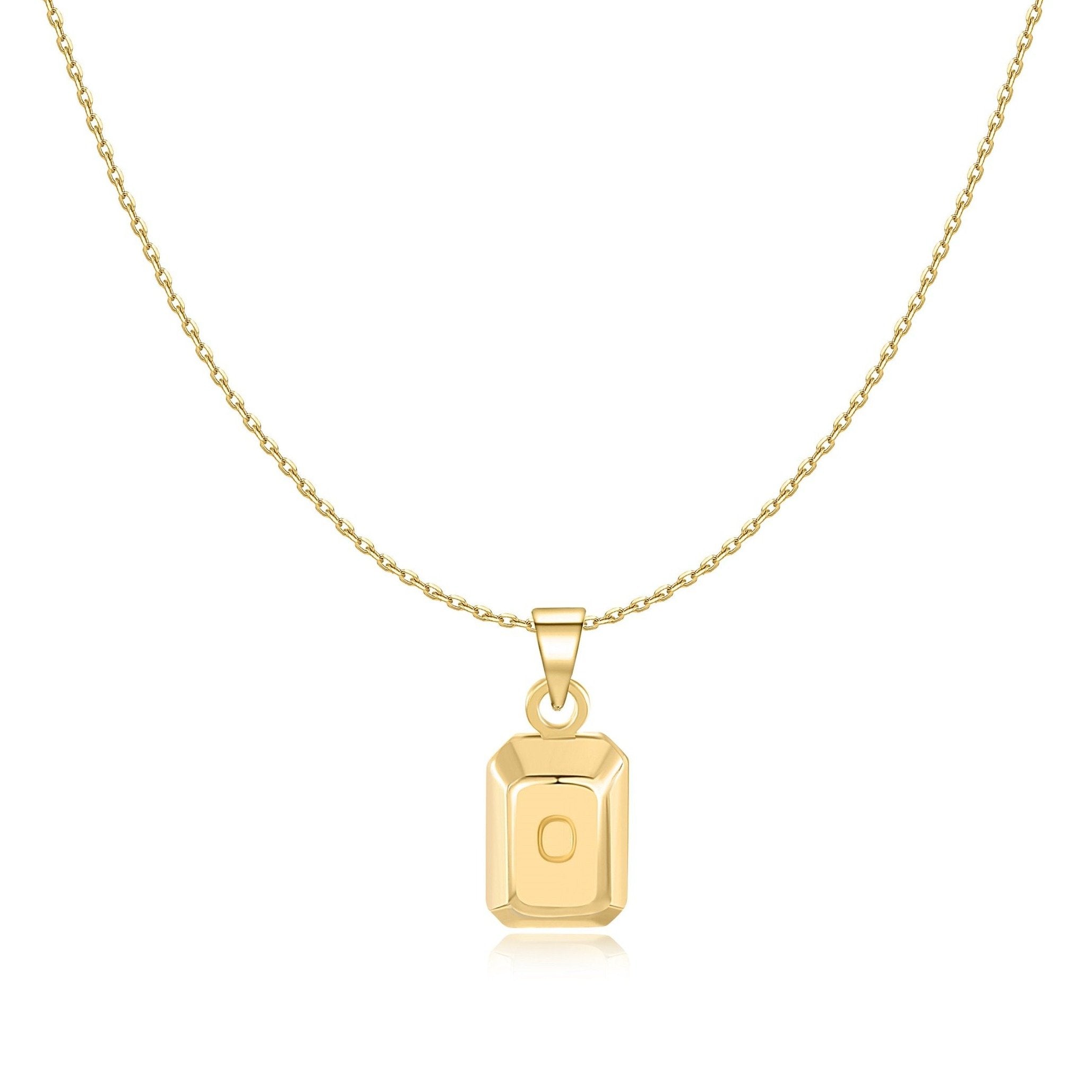 Collier "Lingot Initiale" ~ Argent Sterling