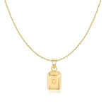 Charger l&#39;image dans la galerie, Collier &quot;Lingot Initiale&quot; ~ Argent Sterling
