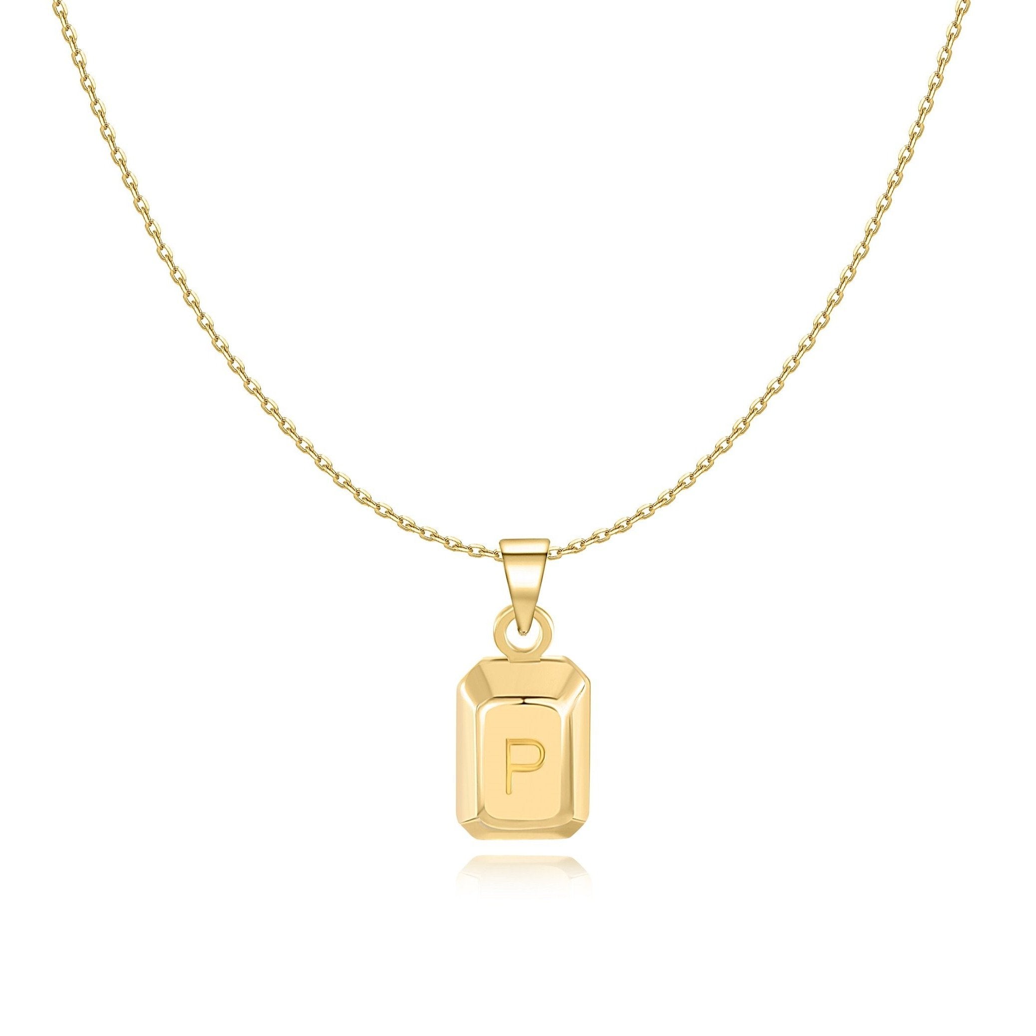 Collier "Lingot Initiale" ~ Argent Sterling