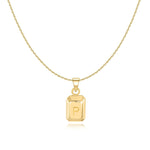 Charger l&#39;image dans la galerie, Collier &quot;Lingot Initiale&quot; ~ Argent Sterling
