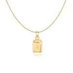 Charger l&#39;image dans la galerie, Collier &quot;Lingot Initiale&quot; ~ Argent Sterling
