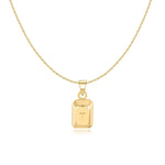 Charger l&#39;image dans la galerie, Collier &quot;Lingot Initiale&quot; ~ Argent Sterling
