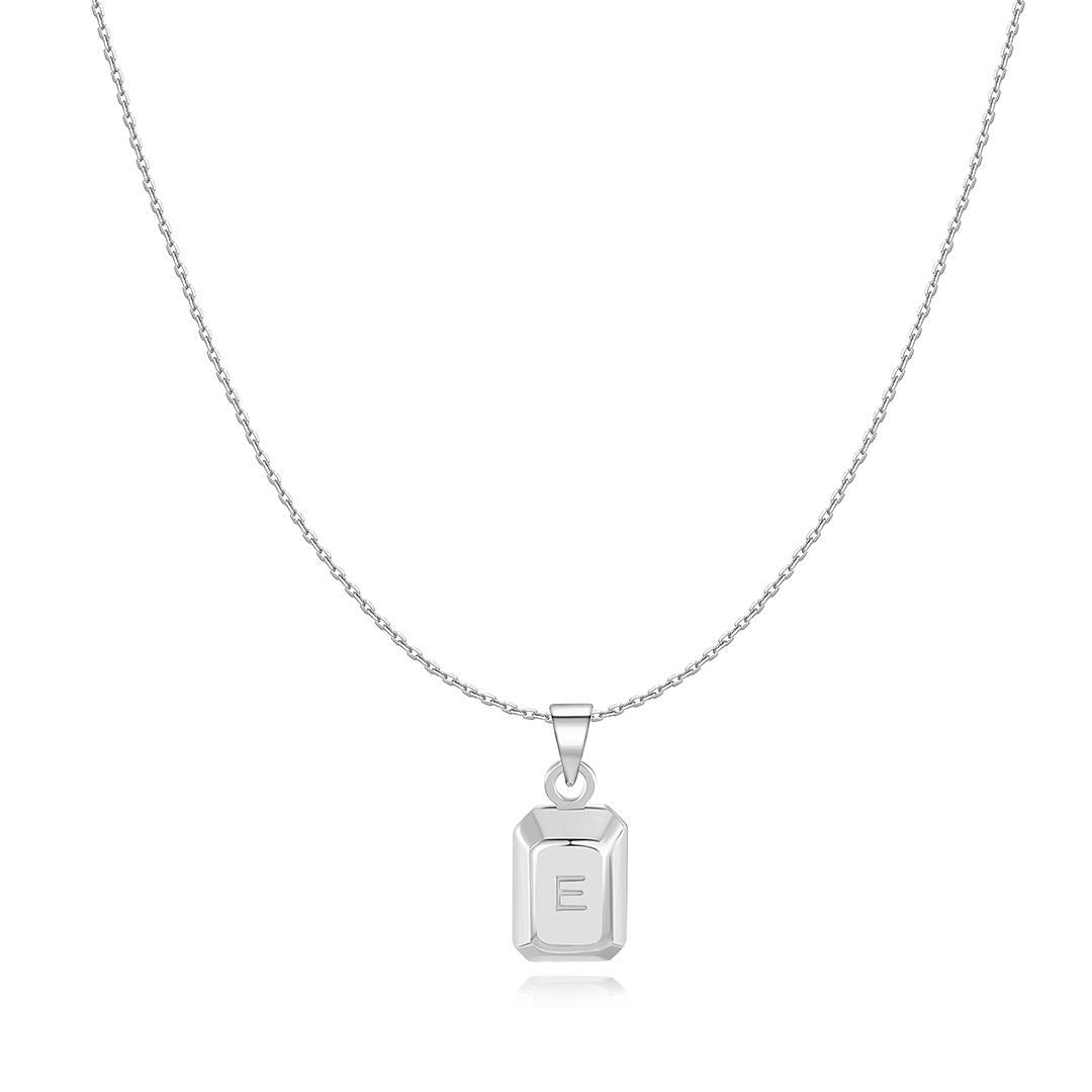 Collier "Lingot Initiale" ~ Argent Sterling