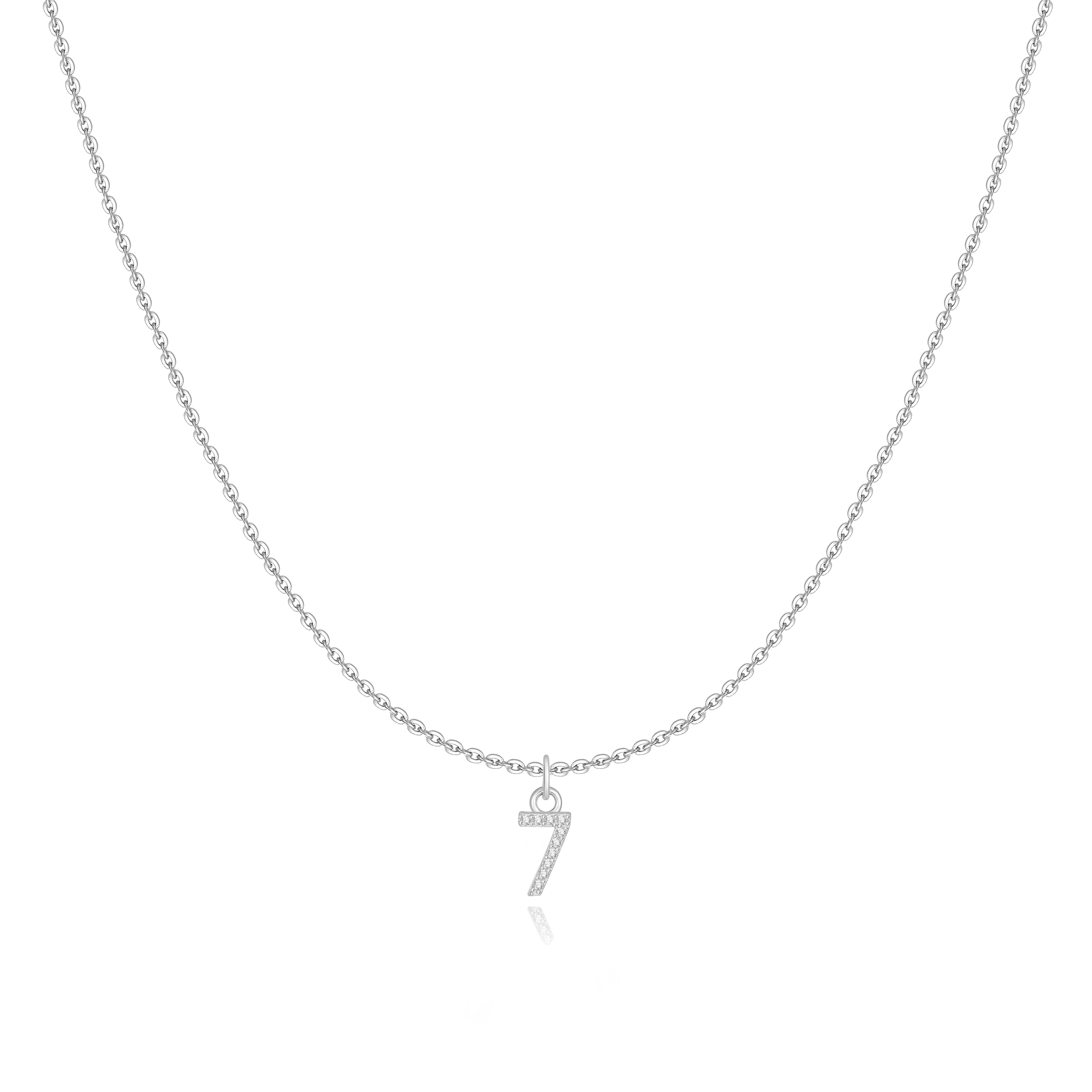 Collier "Little Numéro" ~ Argent Sterling