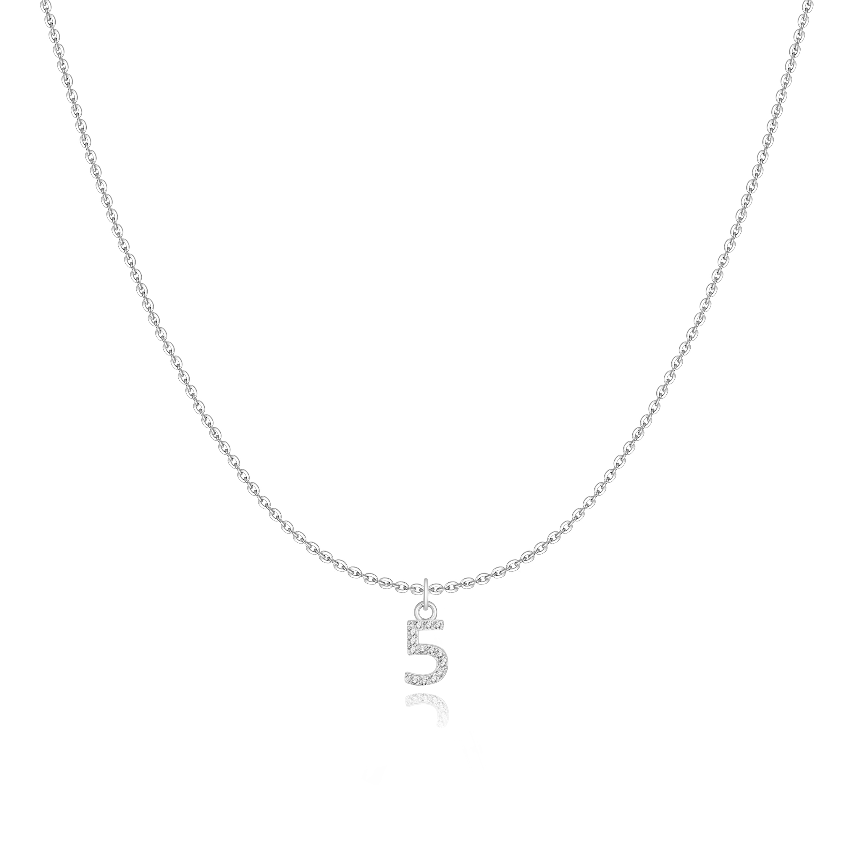 Collier "Little Numéro" ~ Argent Sterling