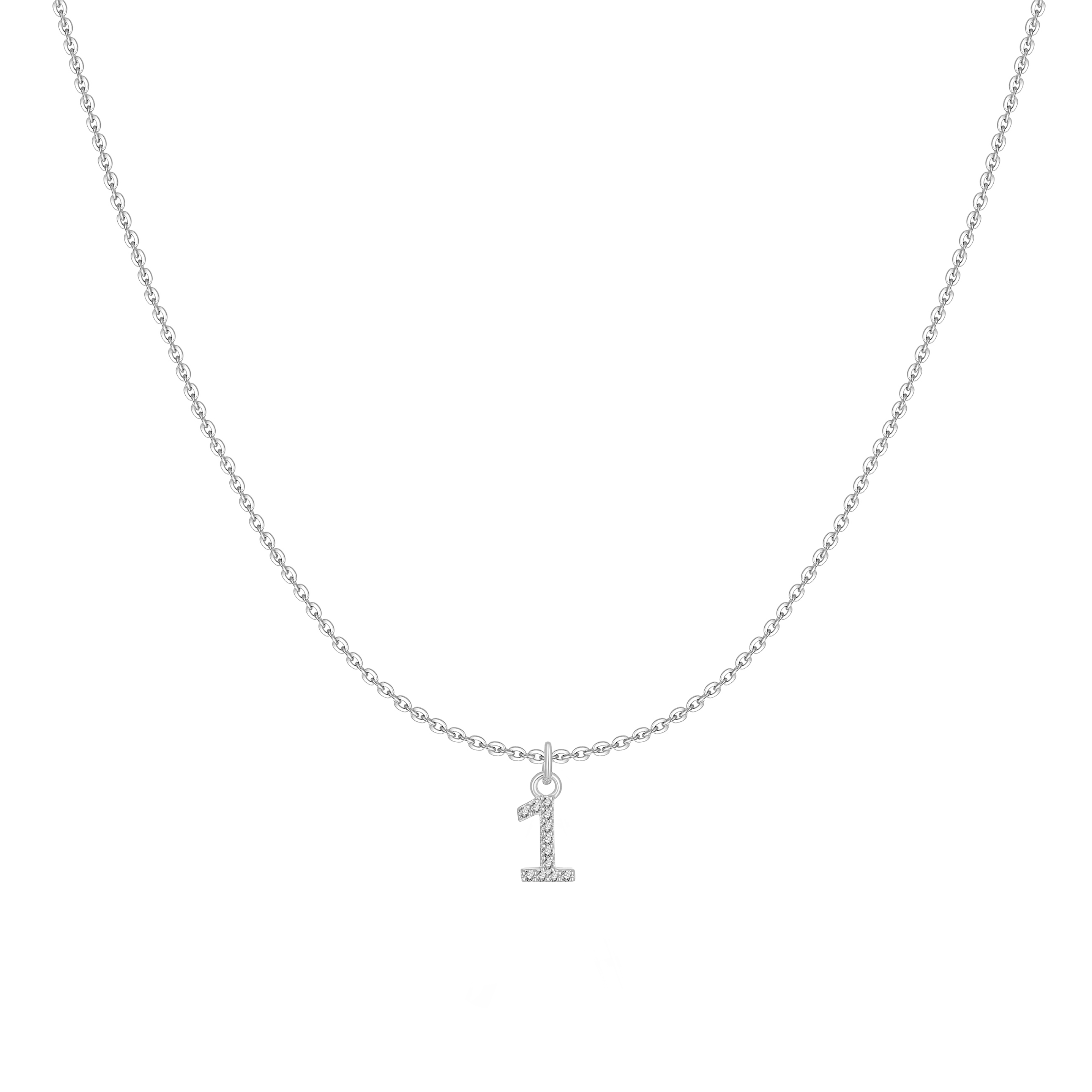 Collier "Little Numéro" ~ Argent Sterling