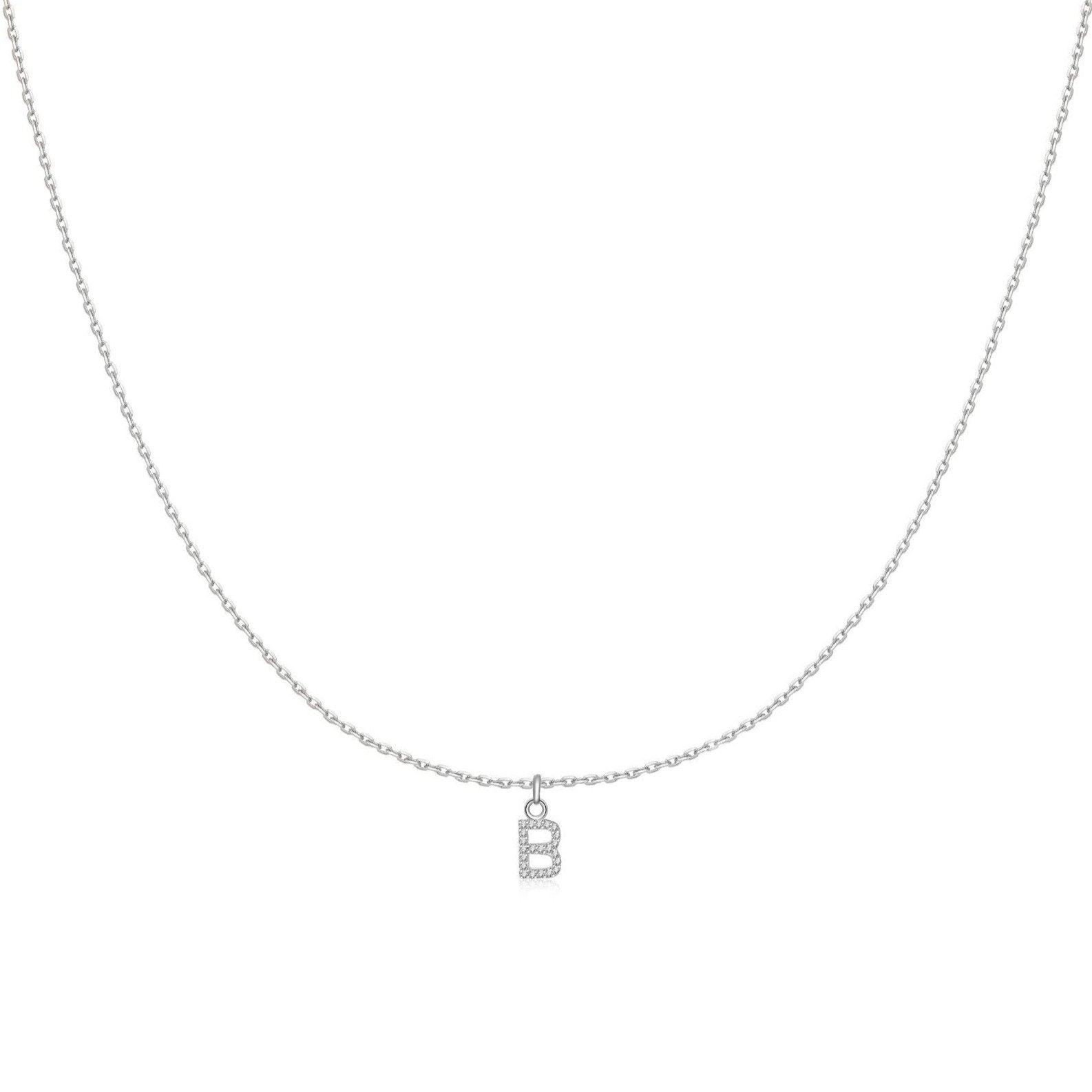 Collier "Little Initiale" ~ Argent Sterling