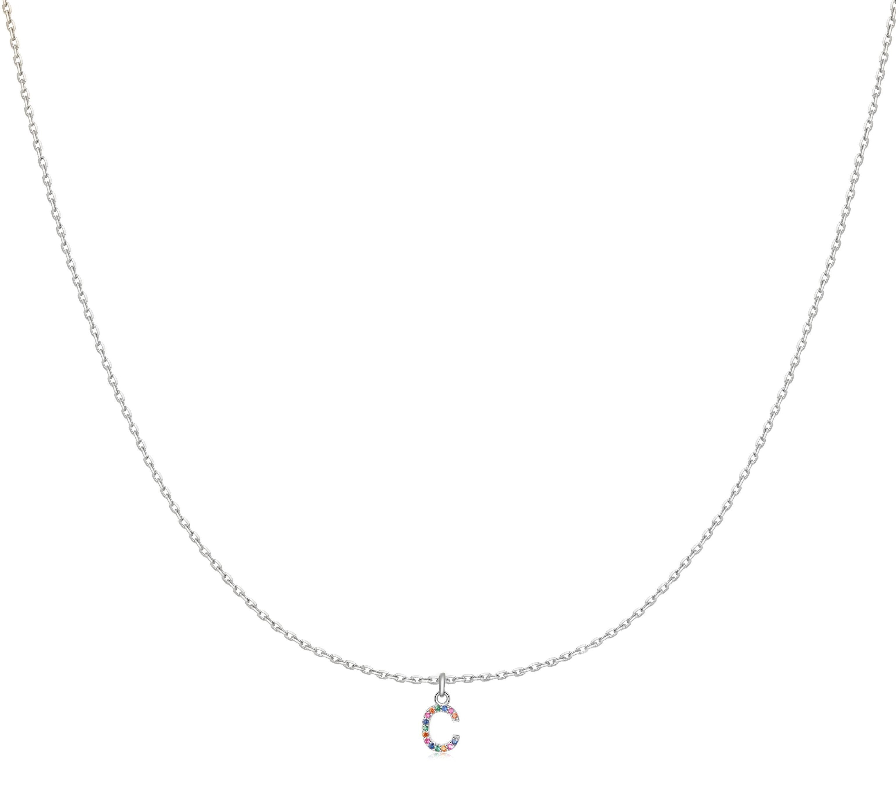 Collier "Couleur Initiale" ~ Argent Sterling