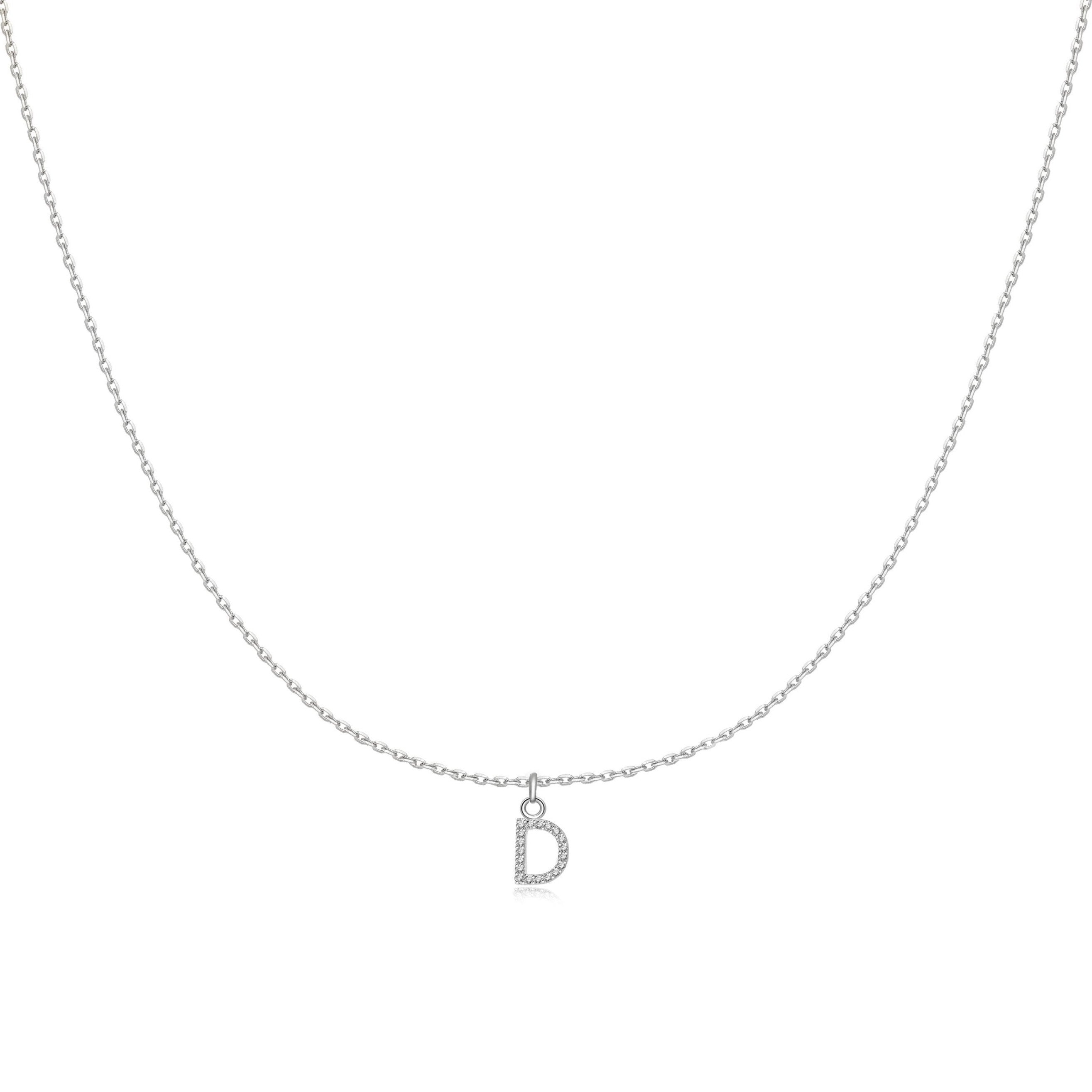 Collier "Little Initiale" ~ Argent Sterling