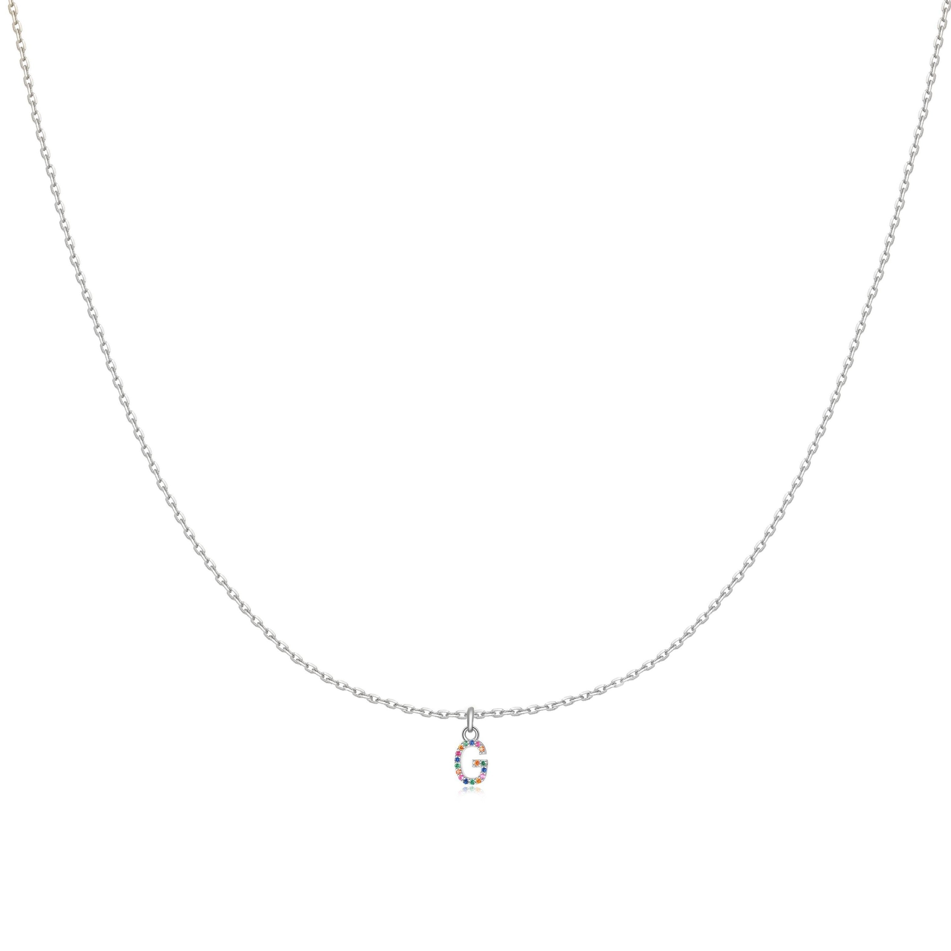 Collier "Couleur Initiale" ~ Argent Sterling