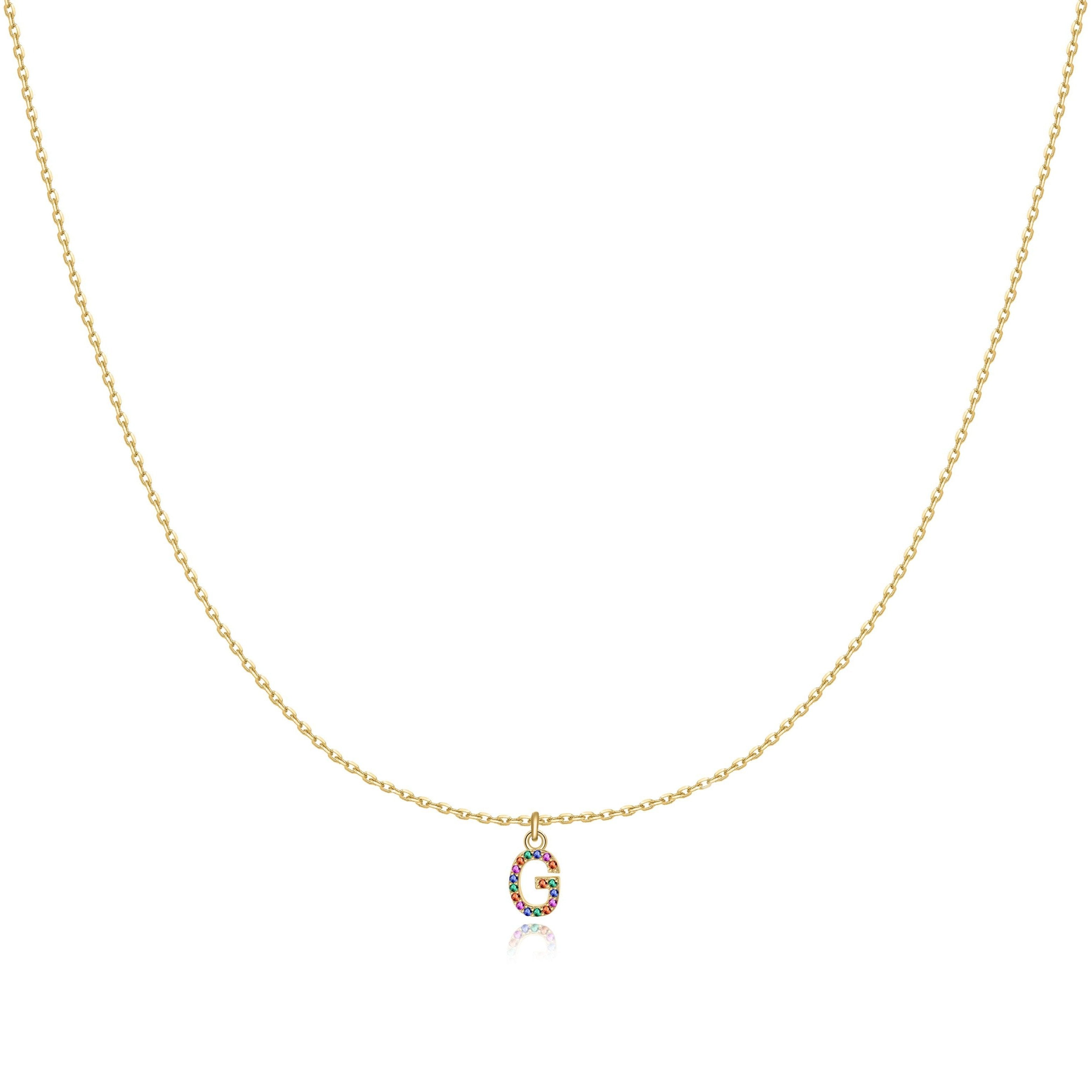 Collier "Couleur Initiale" ~ Argent Sterling