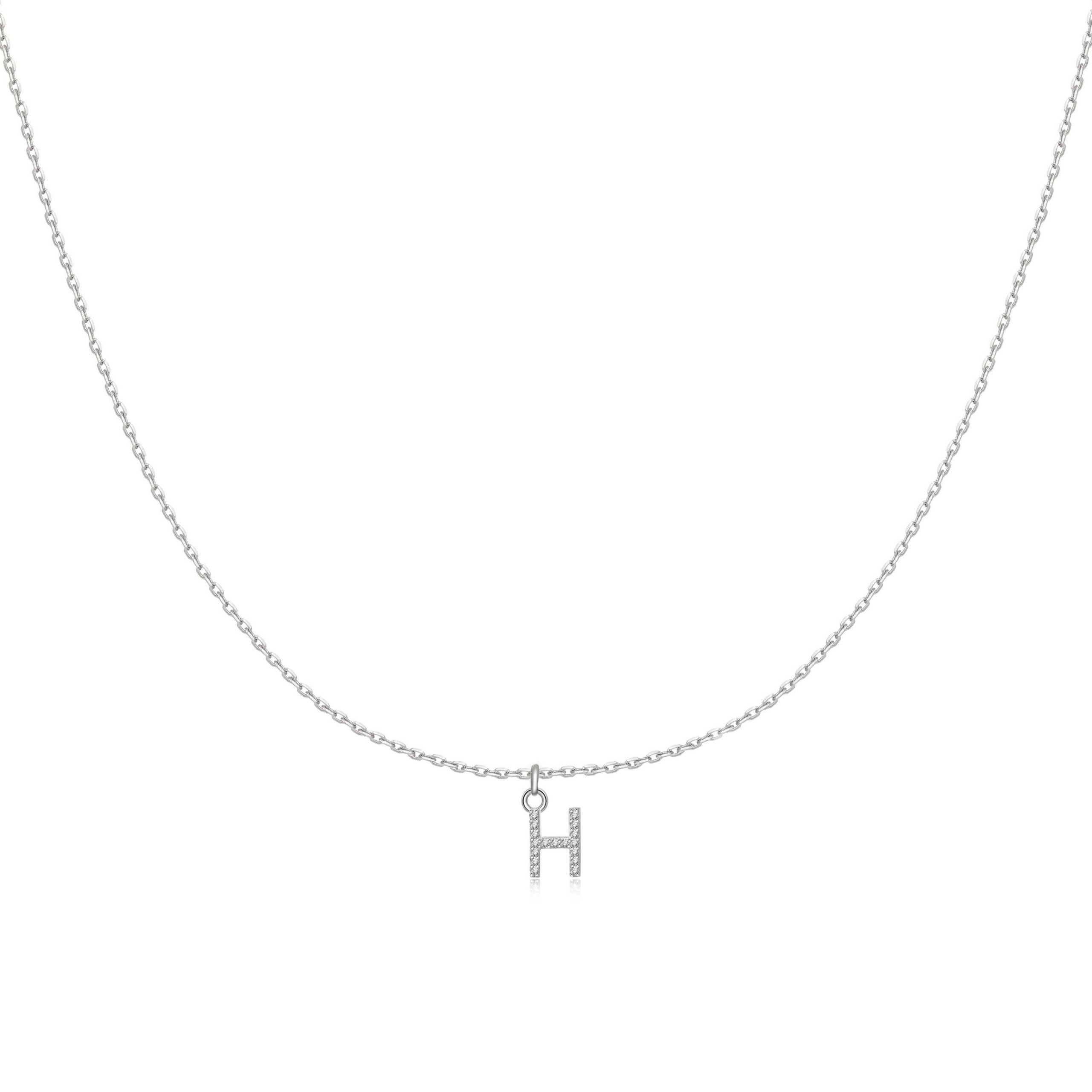 Collier "Little Initiale" ~ Argent Sterling