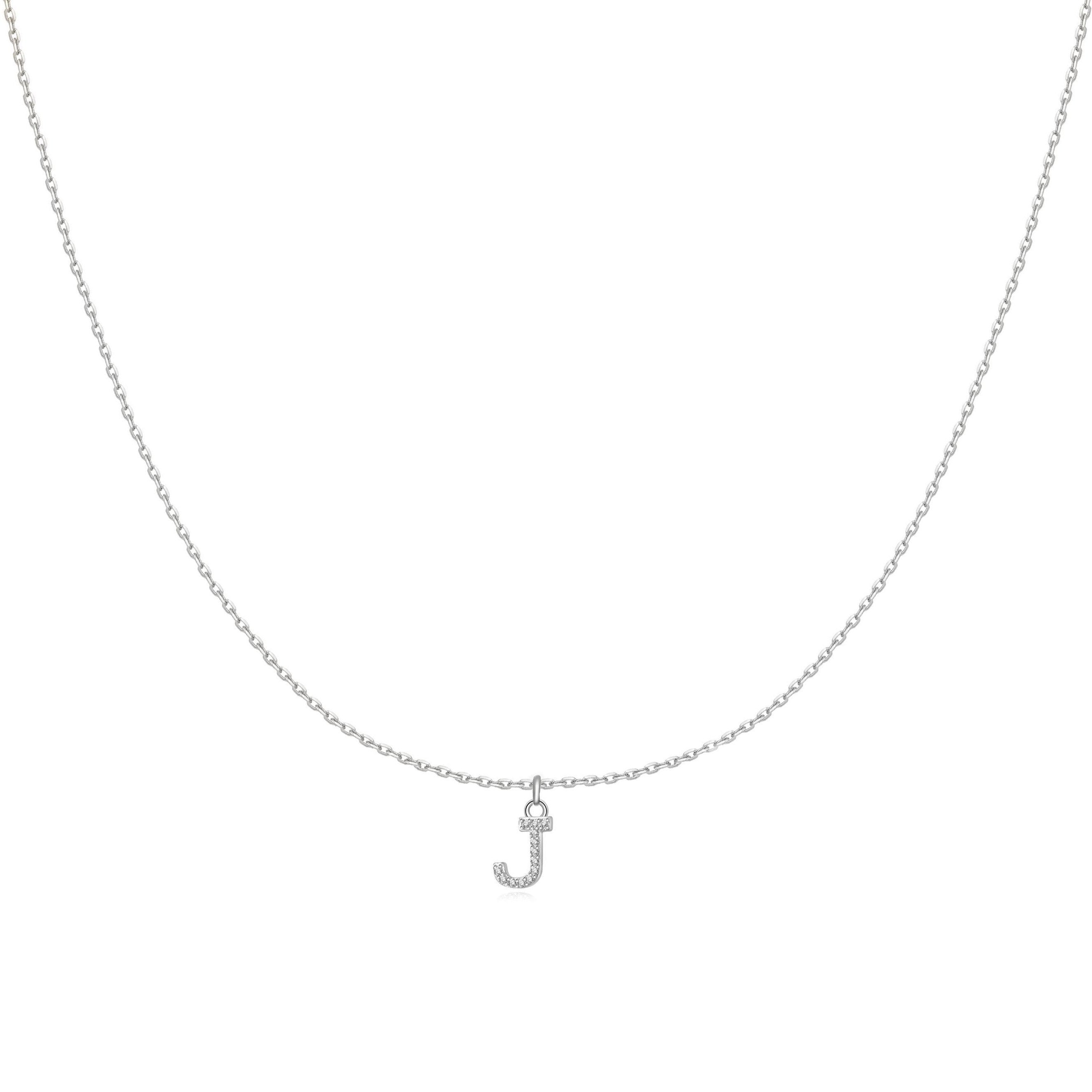 Collier "Little Initiale" ~ Argent Sterling