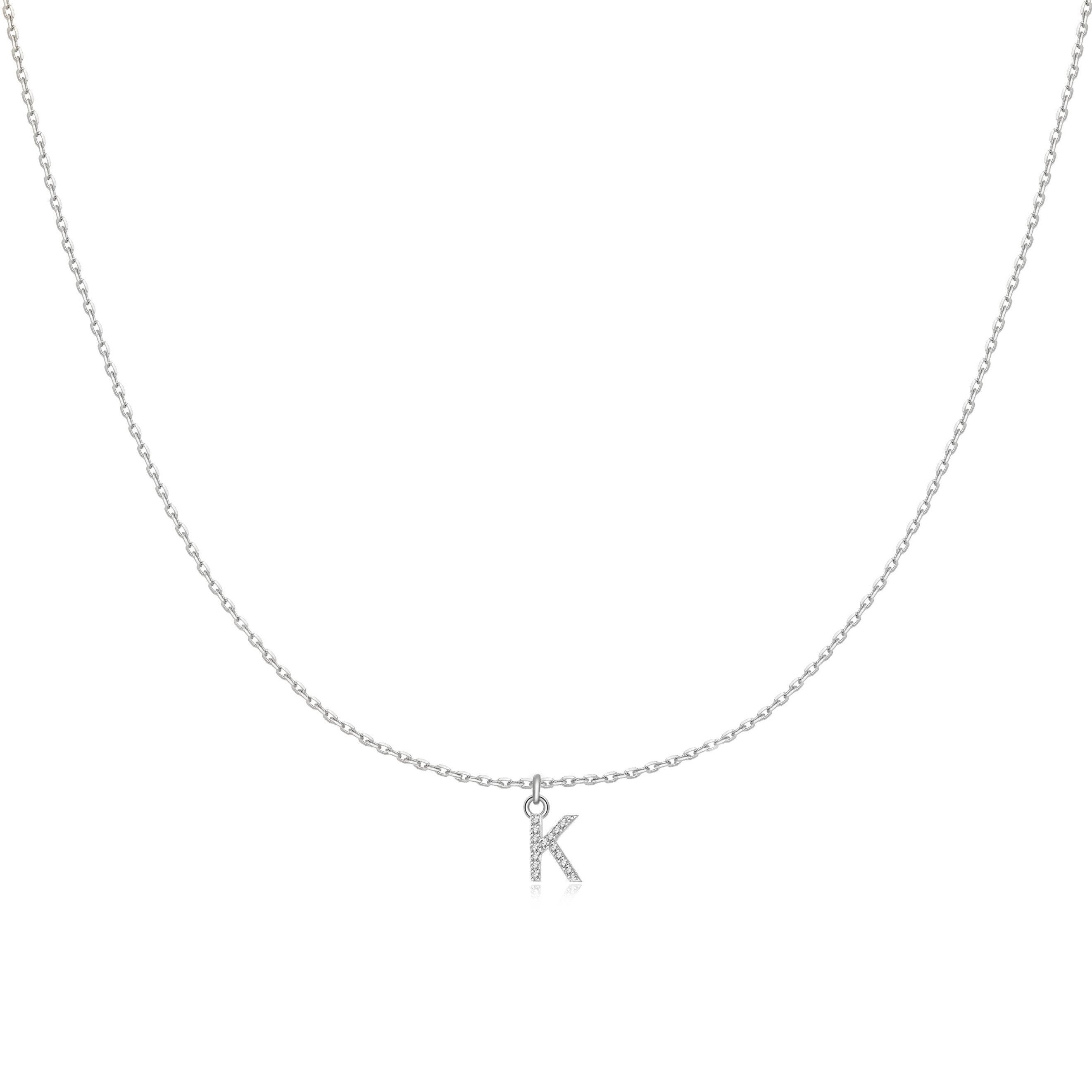 Collier "Little Initiale" ~ Argent Sterling
