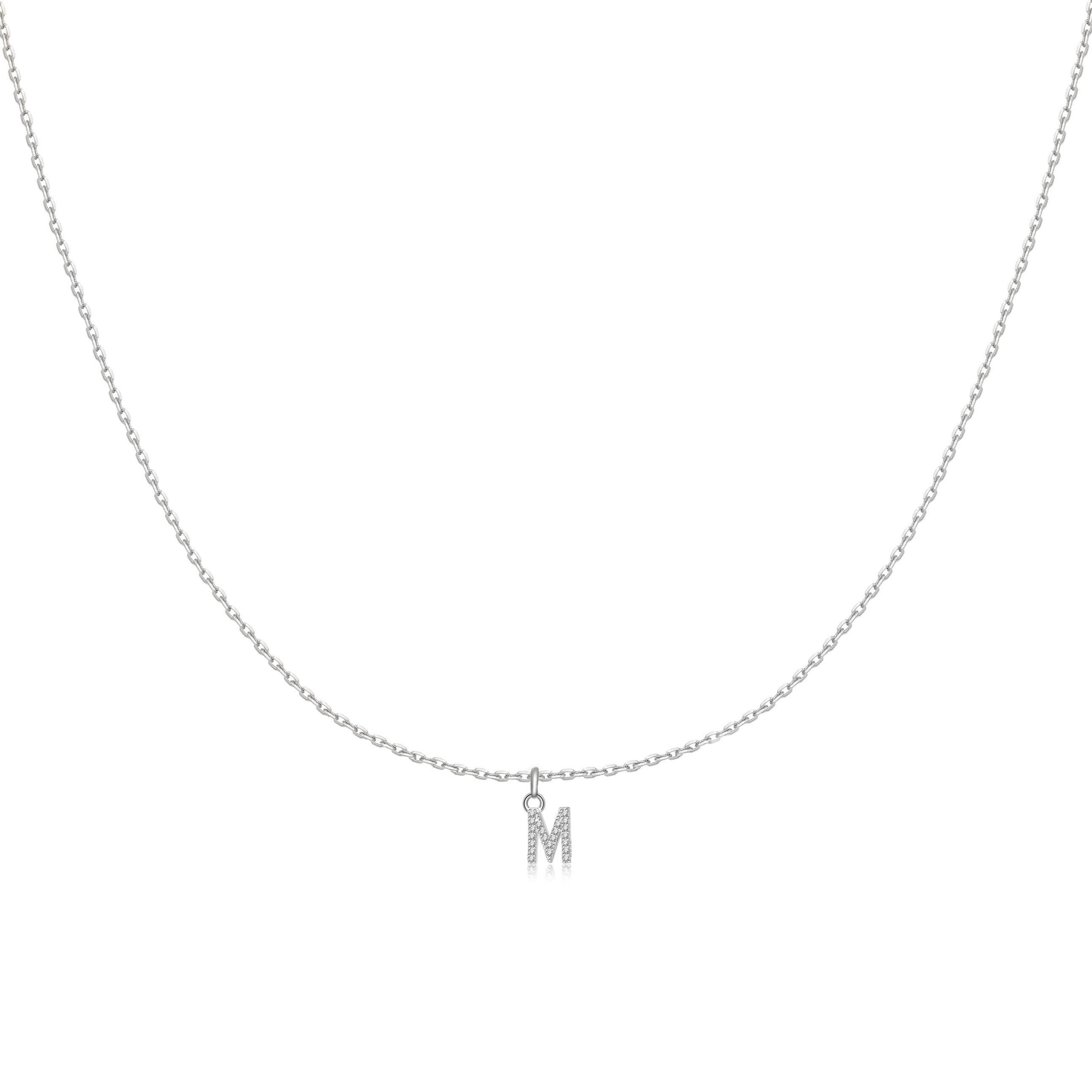 Collier "Little Initiale" ~ Argent Sterling