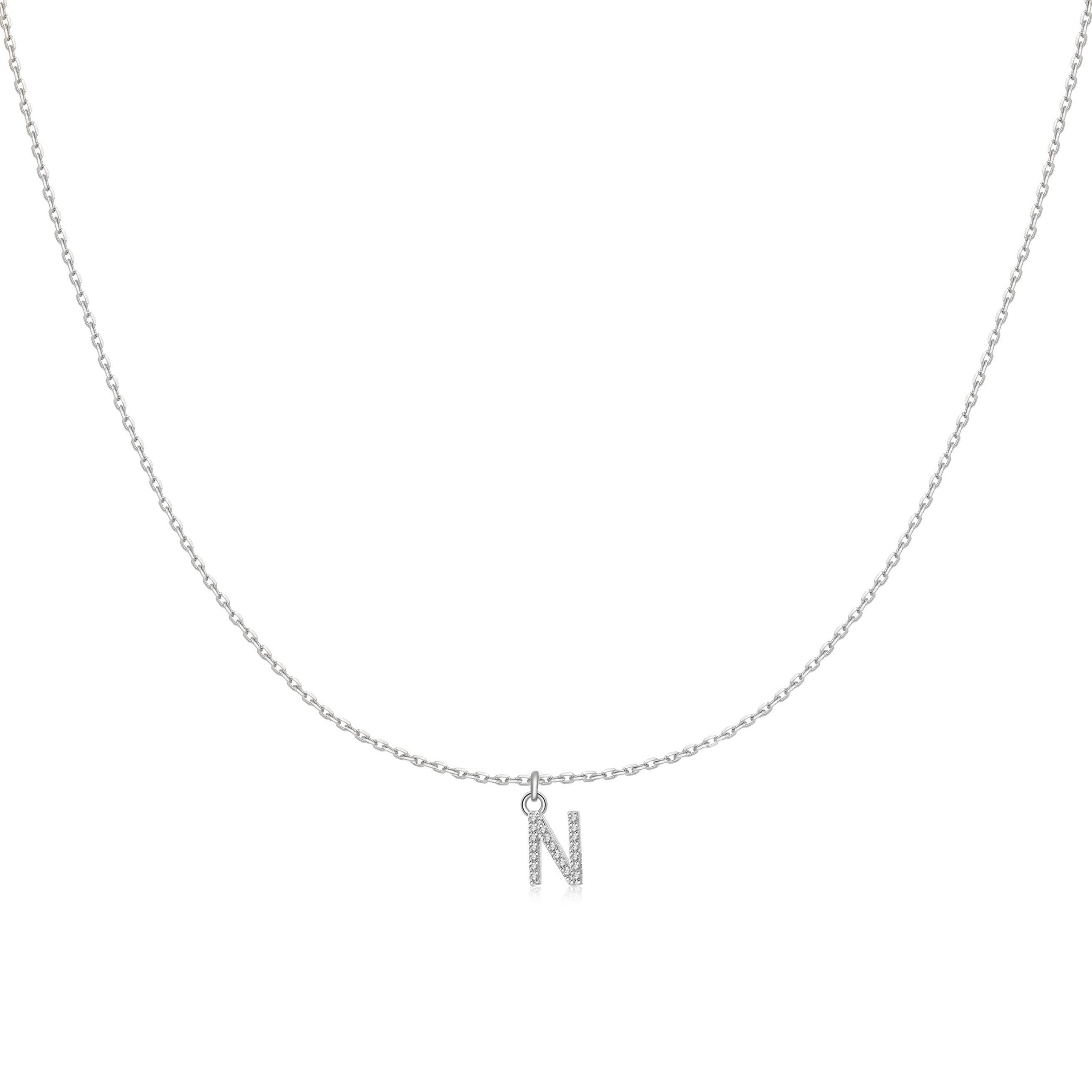Collier "Little Initiale" ~ Argent Sterling