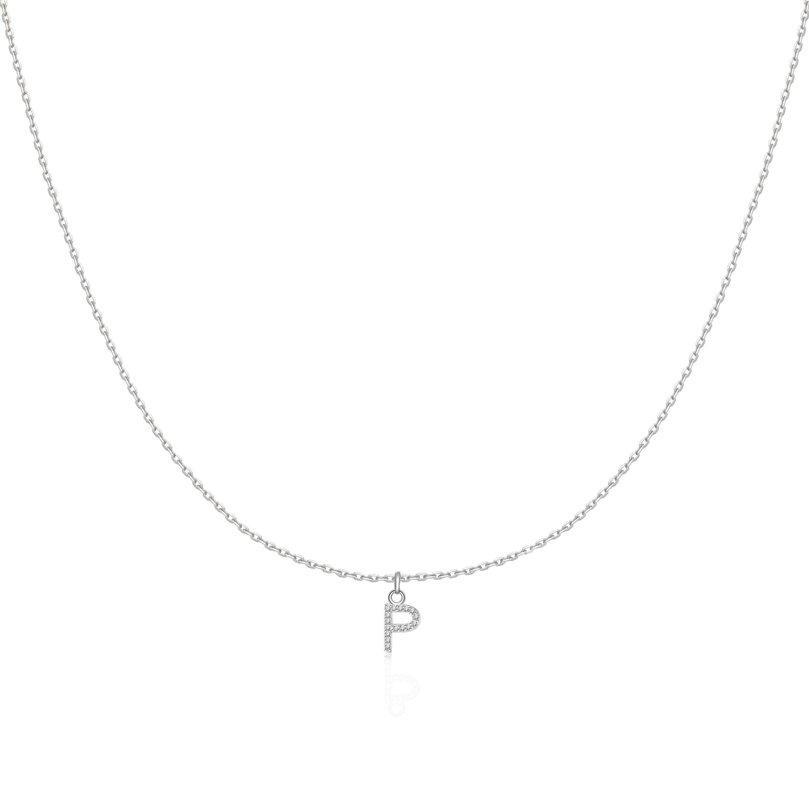 Collier "Little Initiale" ~ Argent Sterling