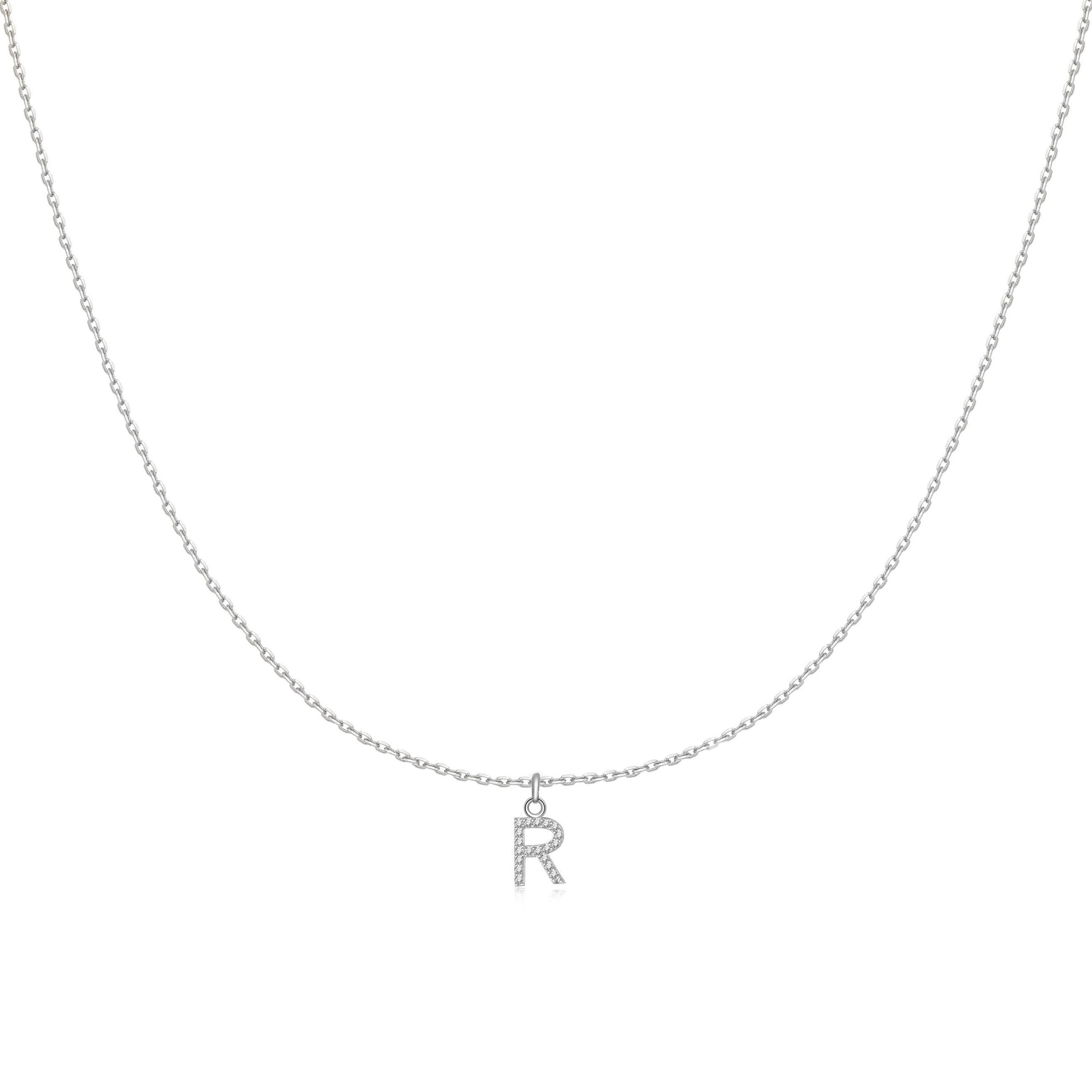 Collier "Little Initiale" ~ Argent Sterling