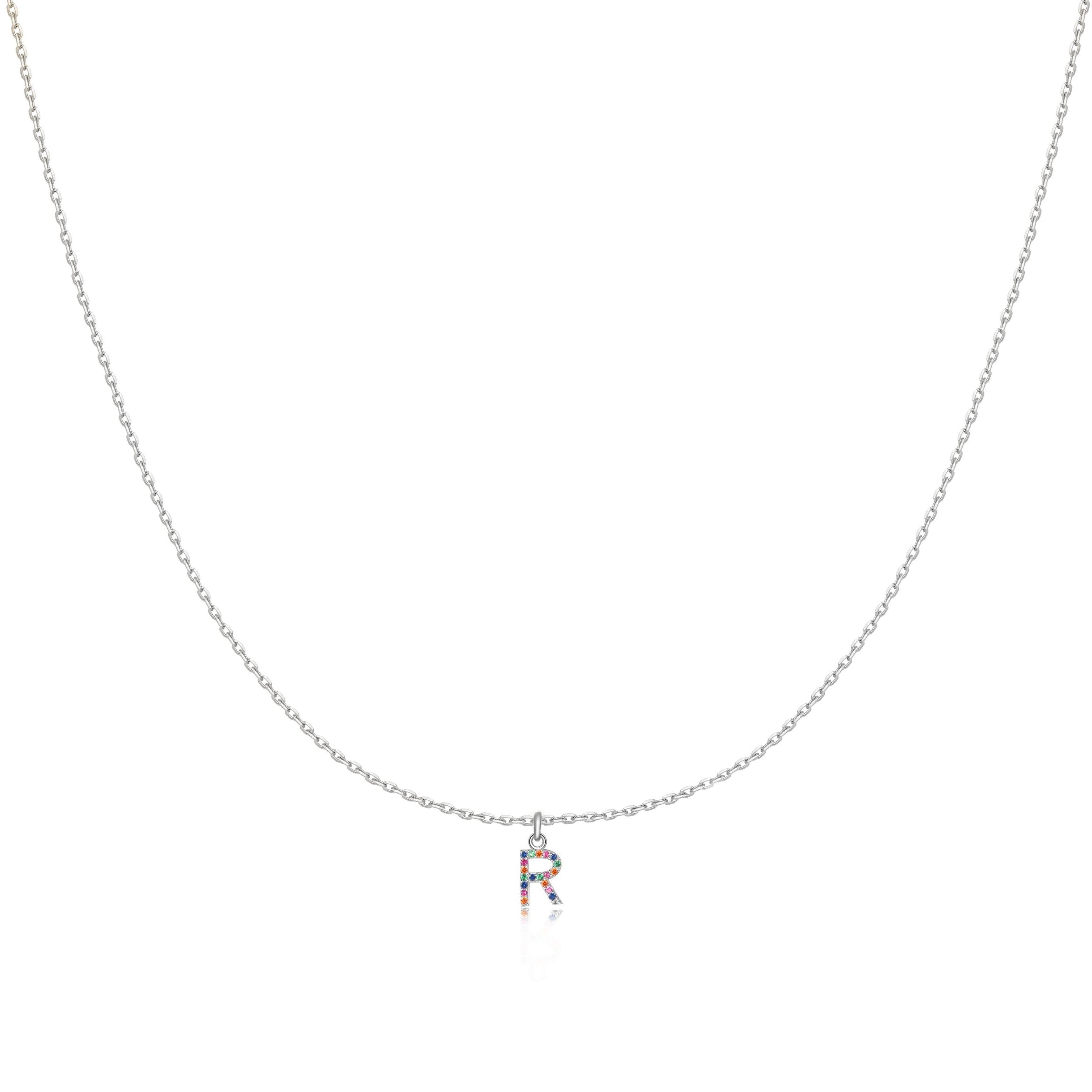 Collier "Couleur Initiale" ~ Argent Sterling