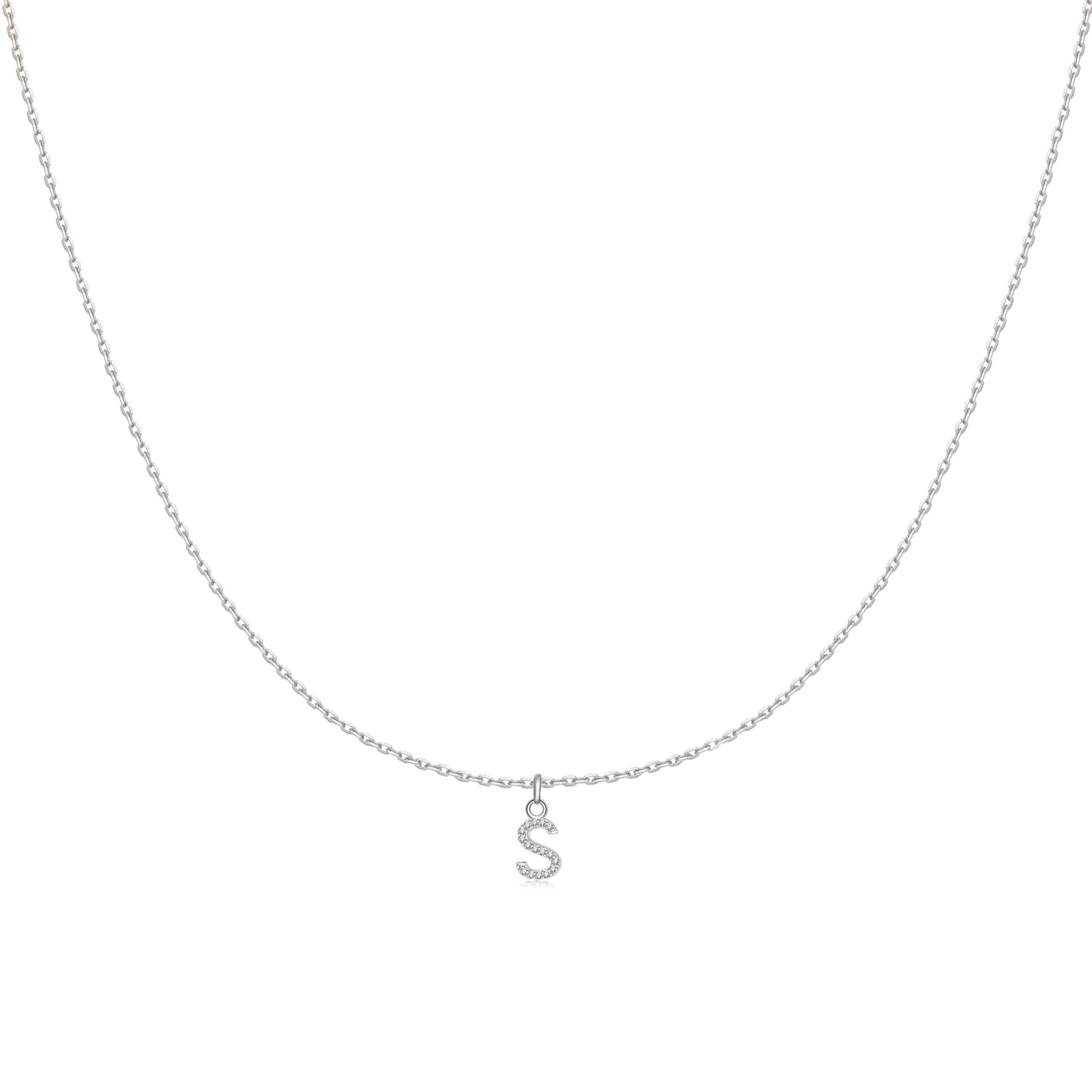 Collier "Little Initiale" ~ Argent Sterling