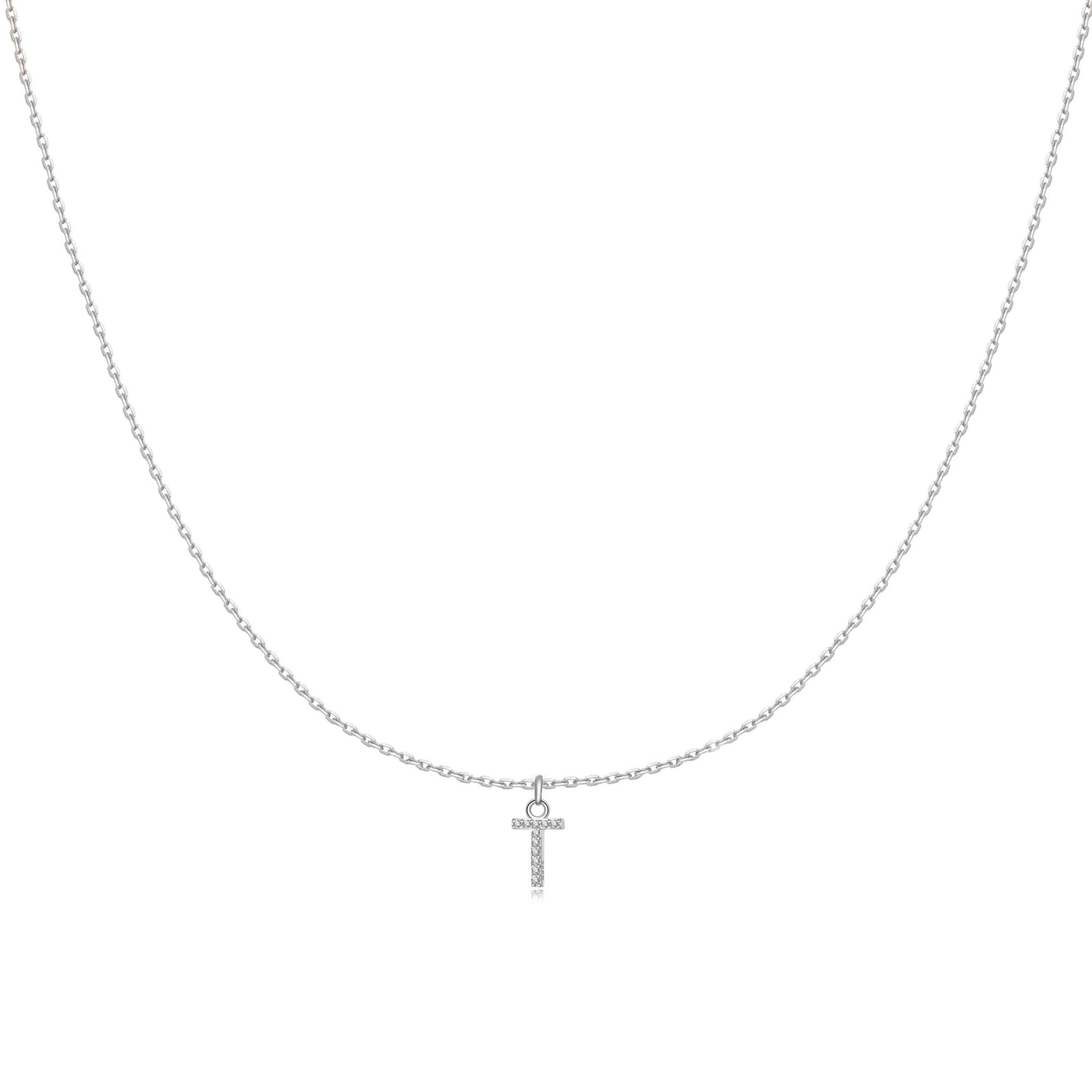 Collier "Little Initiale" ~ Argent Sterling