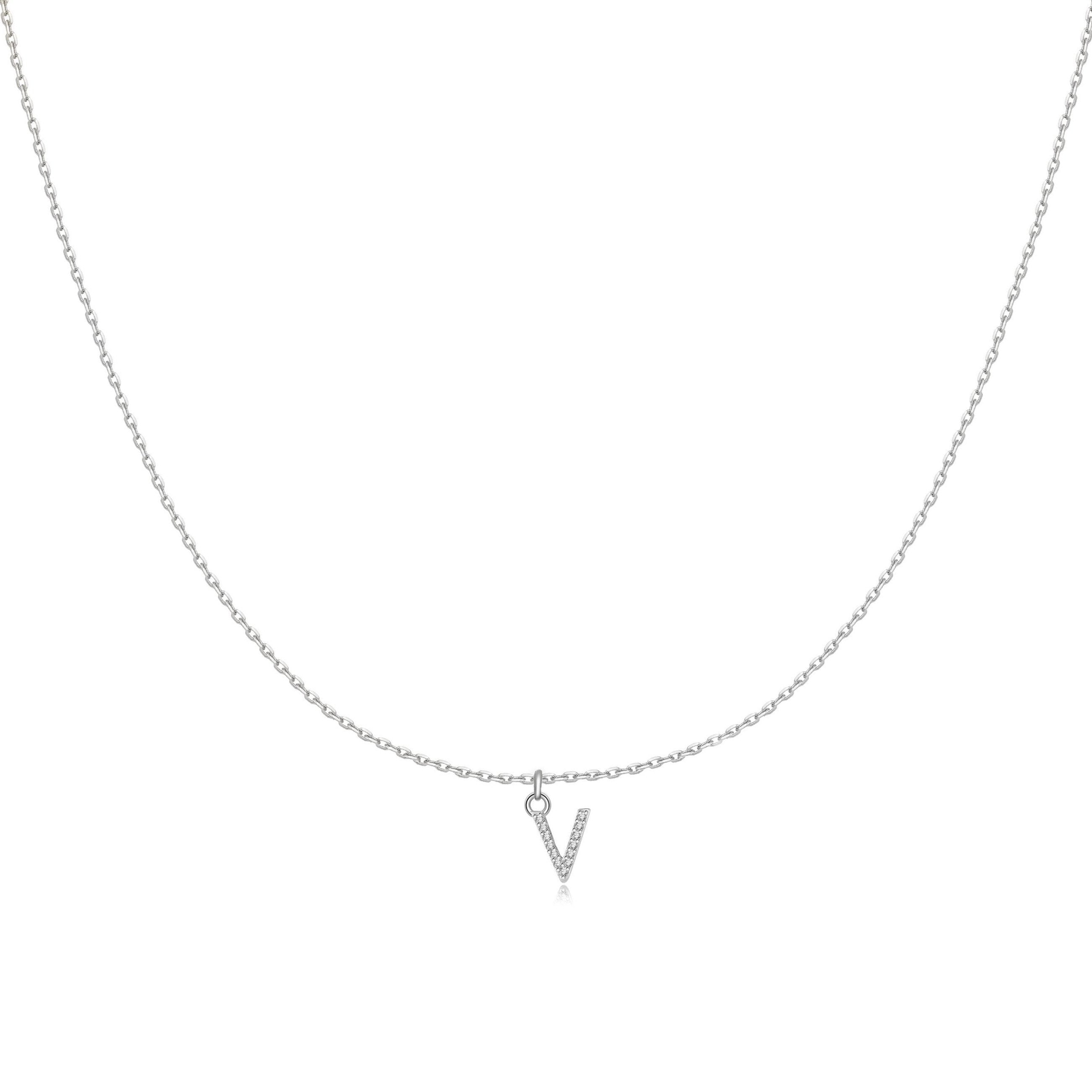 Collier "Little Initiale" ~ Argent Sterling
