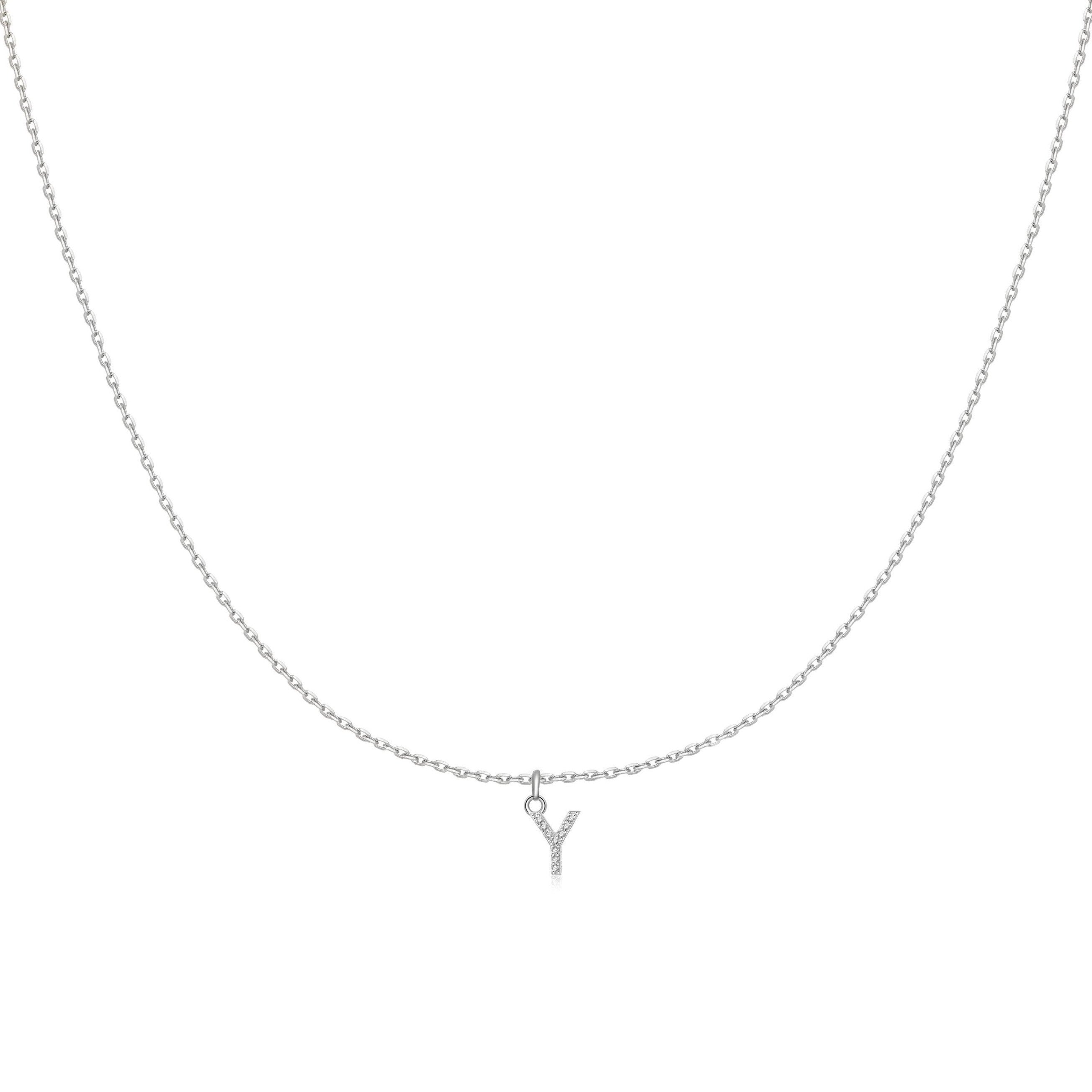 Collier "Little Initiale" ~ Argent Sterling