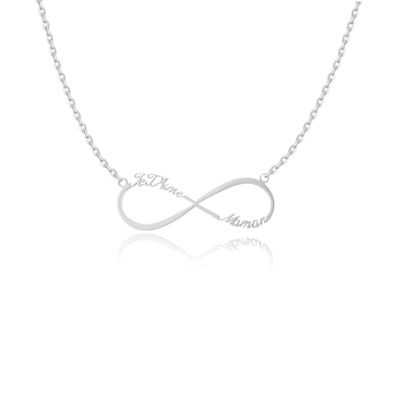 Collier "Je T'Aime Maman" ~ Or/Argent/Rose