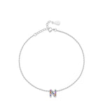 Charger l&#39;image dans la galerie, Bracelet &quot;Shiny Initiale&quot; ~ Argent Sterling
