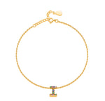 Charger l&#39;image dans la galerie, Bracelet &quot;Shiny Initiale&quot; ~ Argent Sterling
