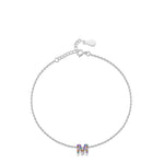 Charger l&#39;image dans la galerie, Bracelet &quot;Shiny Initiale&quot; ~ Argent Sterling
