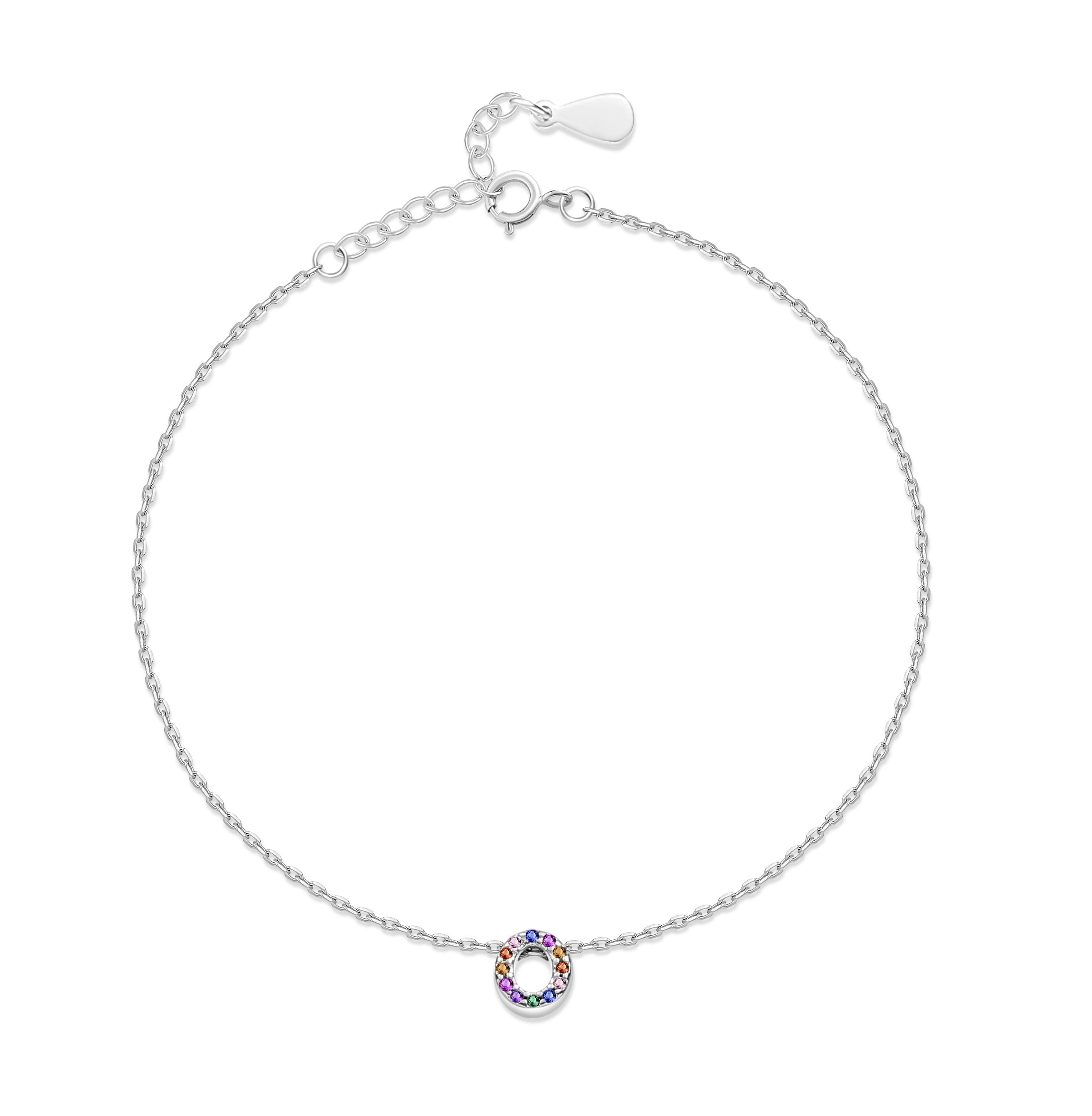 Bracelet "Shiny Initiale" ~ Argent Sterling