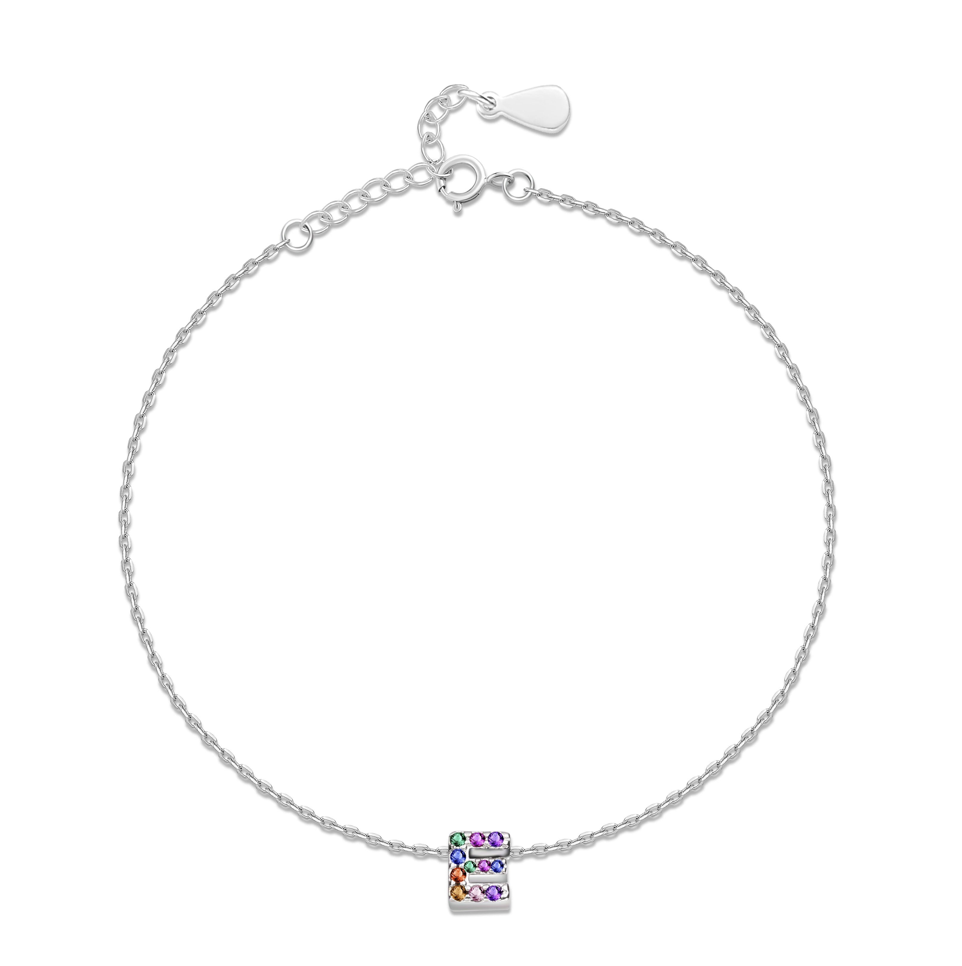 Bracelet "Shiny Initiale" ~ Argent Sterling