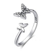 Bague "Papillons" ~ Argent Sterling
